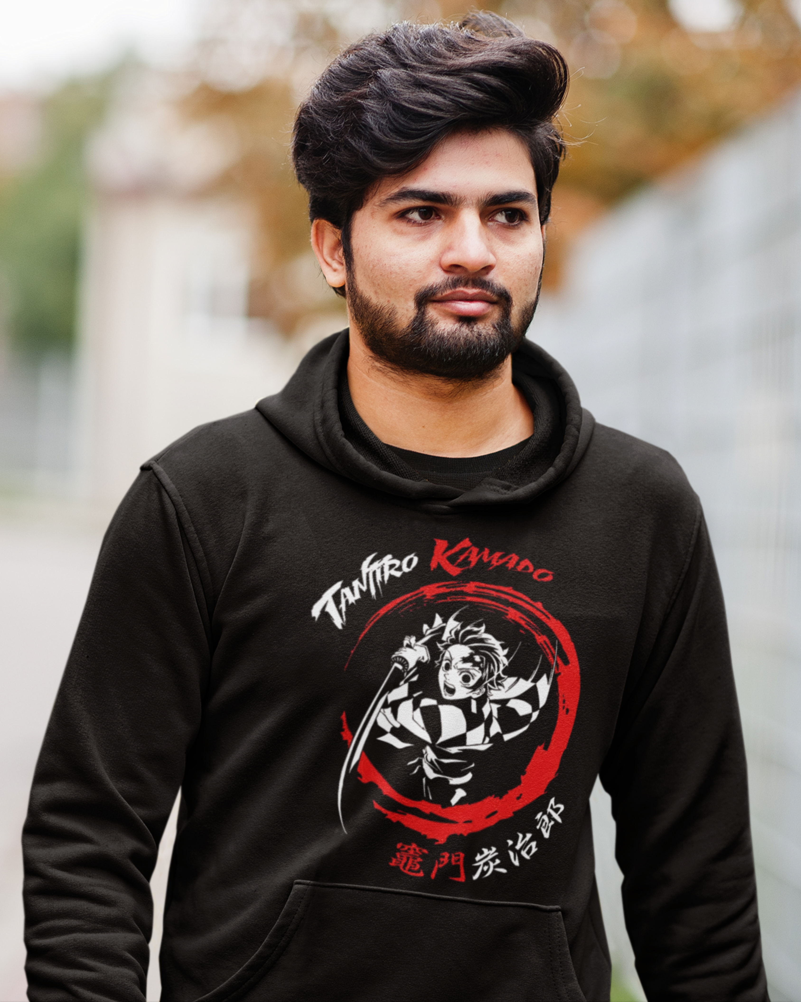 Blazing Resolve – Tanjiro Unleashed Unisex Hoodie.
