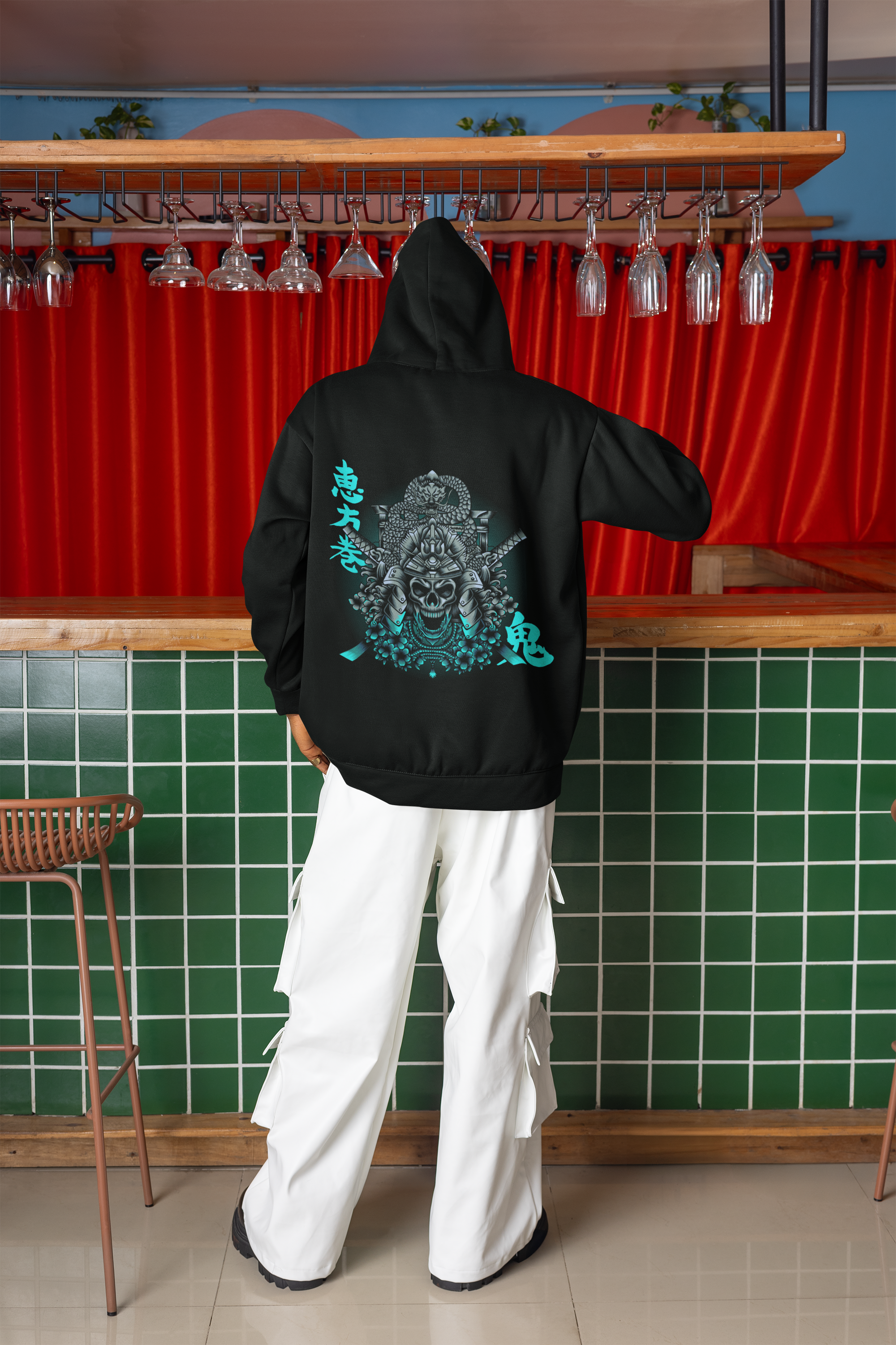 Oni Samurai – Spirit of the Fallen Warrior Unisex Hoodie.