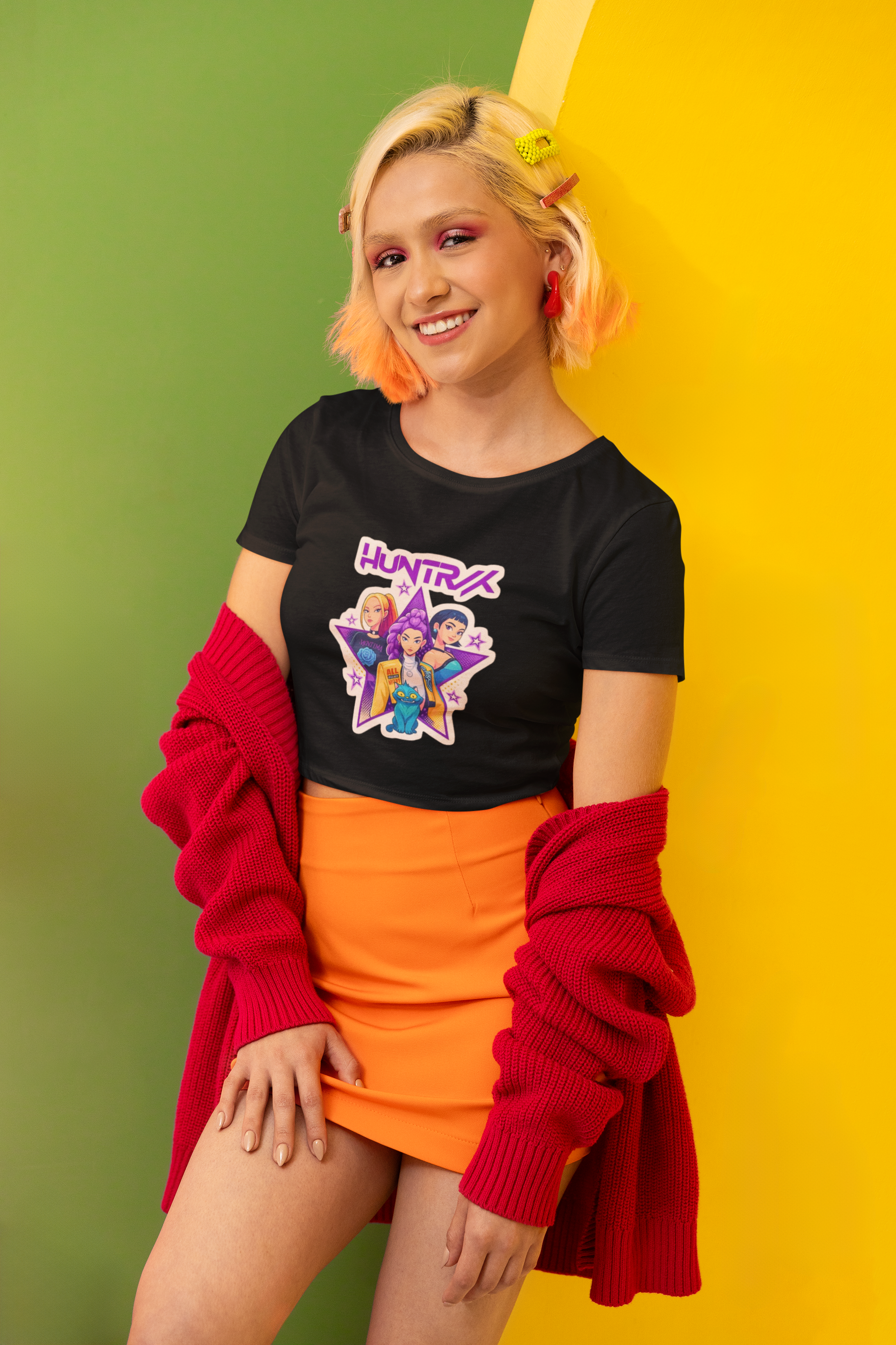 HUNTRIX – The Power Within Girls Crop Top.
