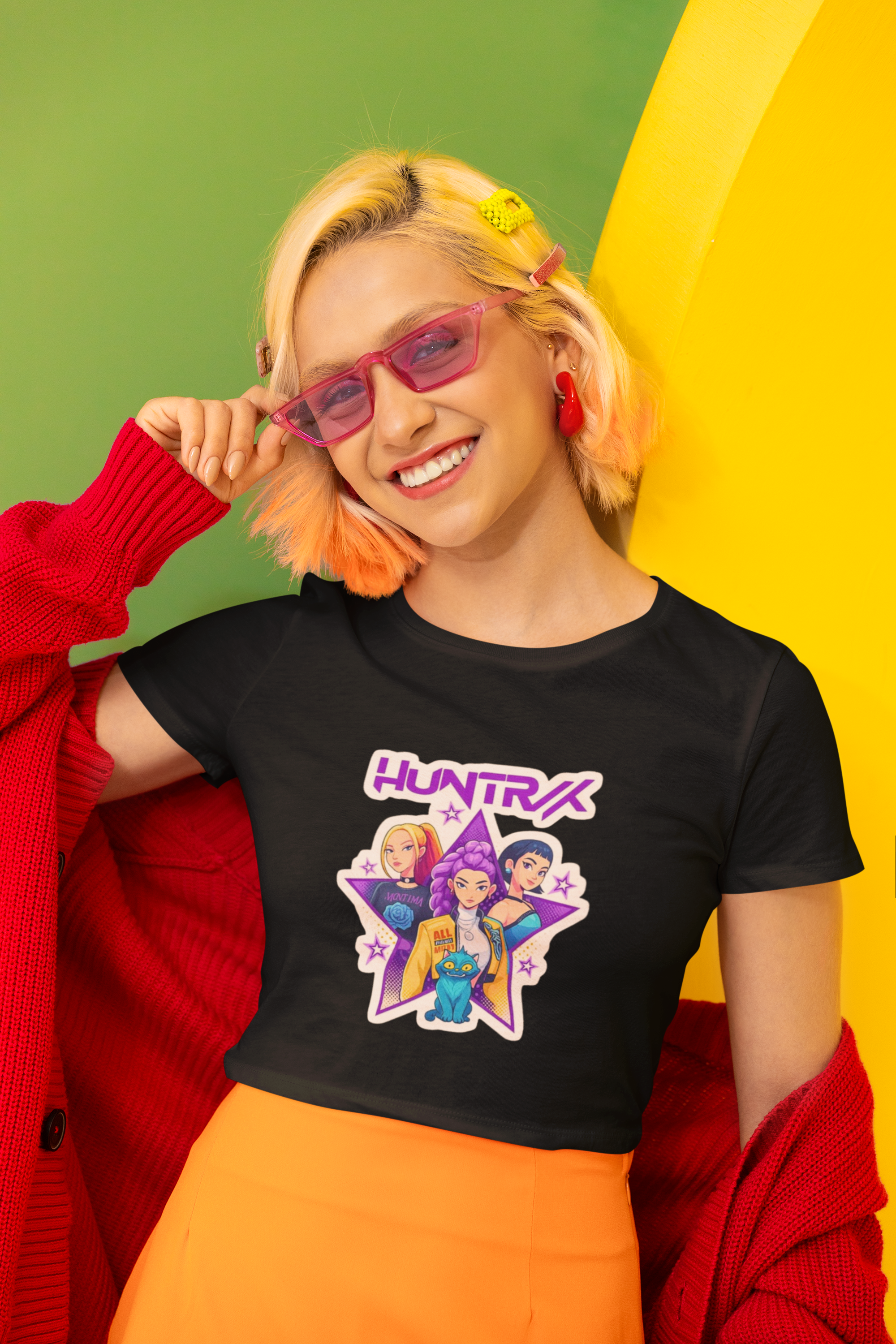 HUNTRIX – The Power Within Girls Crop Top.