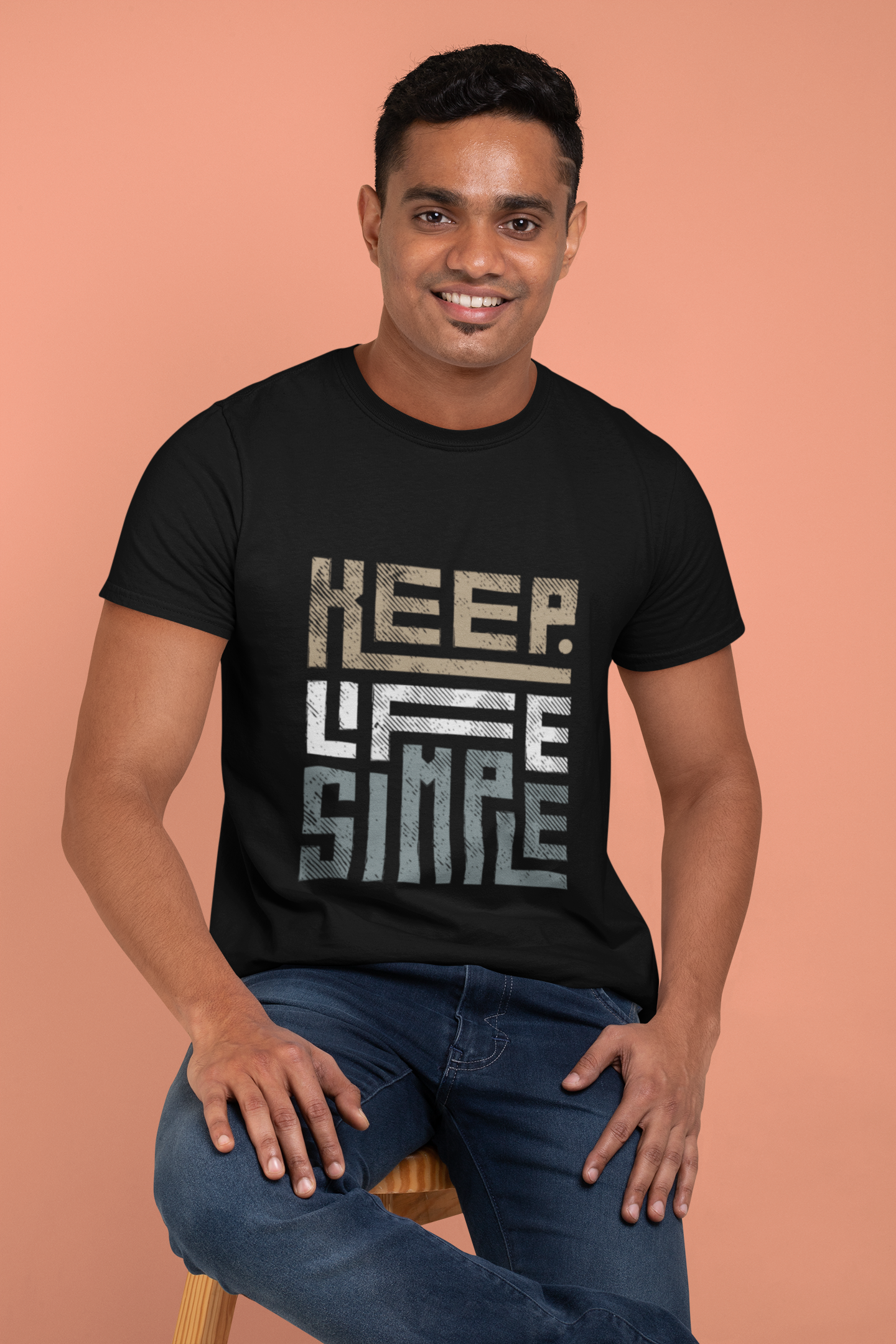 Keep Life Simple – Minimalist Inspiration Unisex Classic Crew T-Shirt.