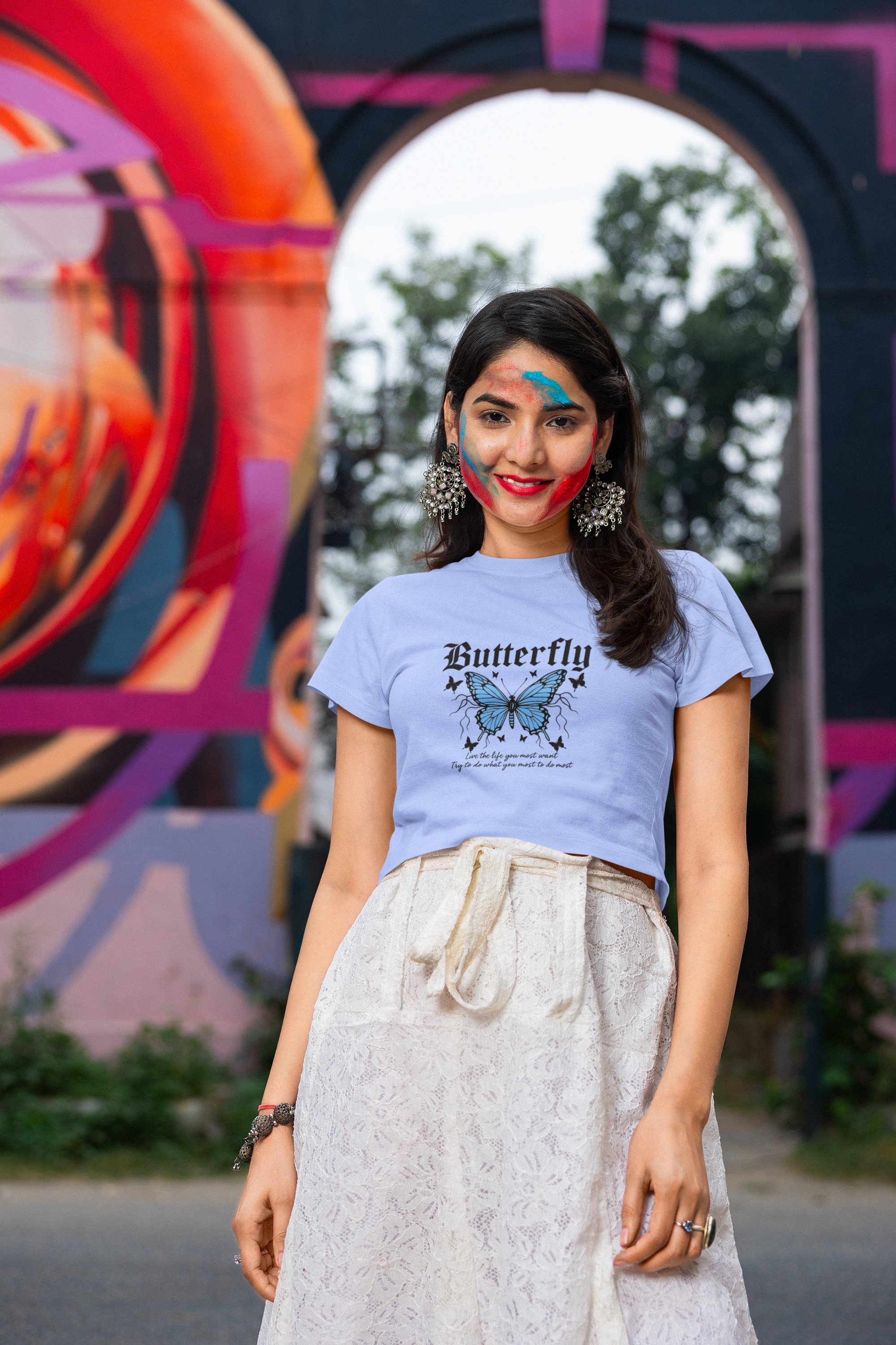 Wings of Serenity Crop Top T-Shirt.