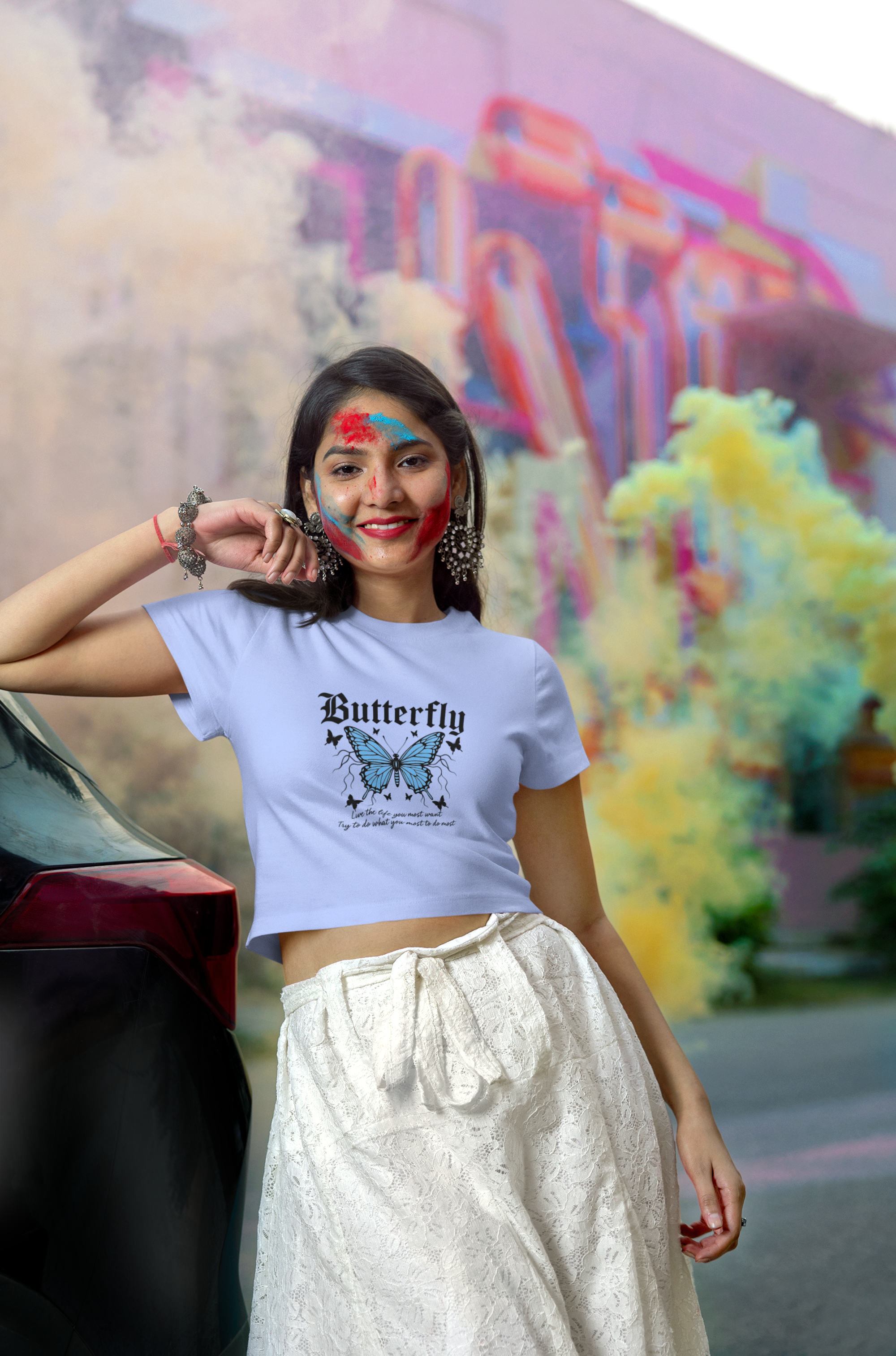 Wings of Serenity Crop Top T-Shirt.