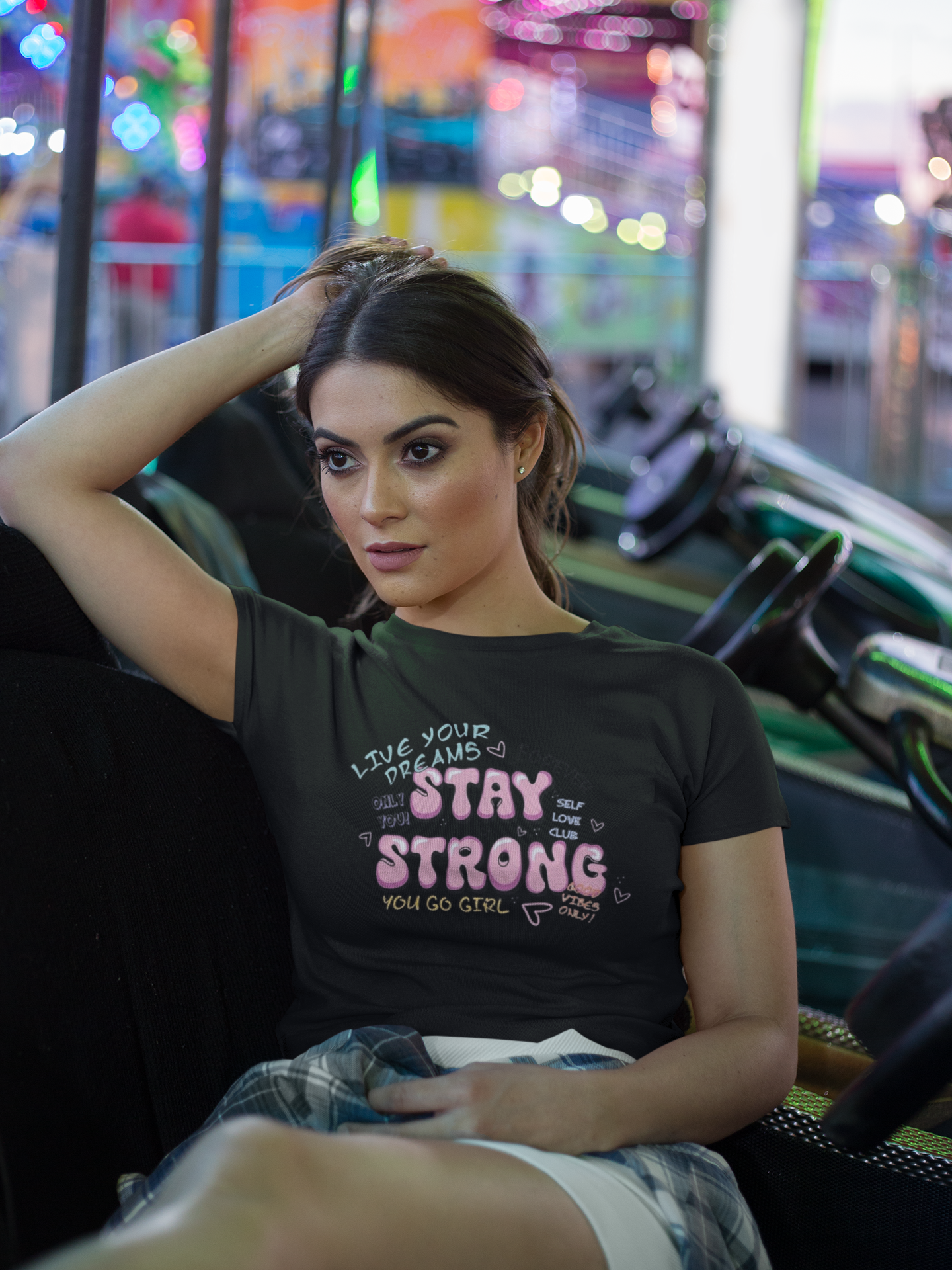 Stay Strong – The Self-Love Empowerment Crop Top Girls T-Shirt.