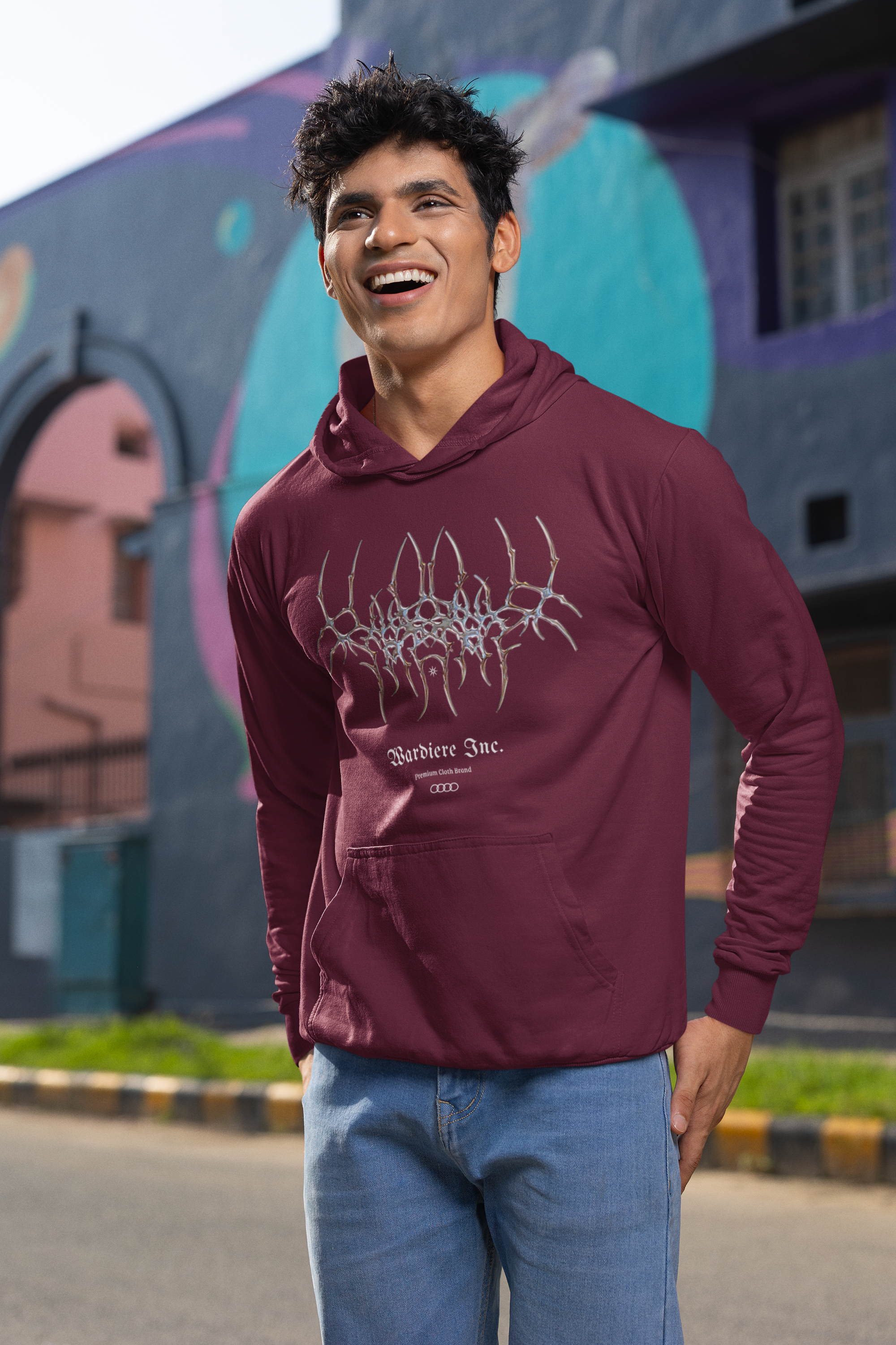 Wardiére Inc. Chrome Venom Hoodie” – Power Woven in Metal & Mystery Unisex Hoodie.