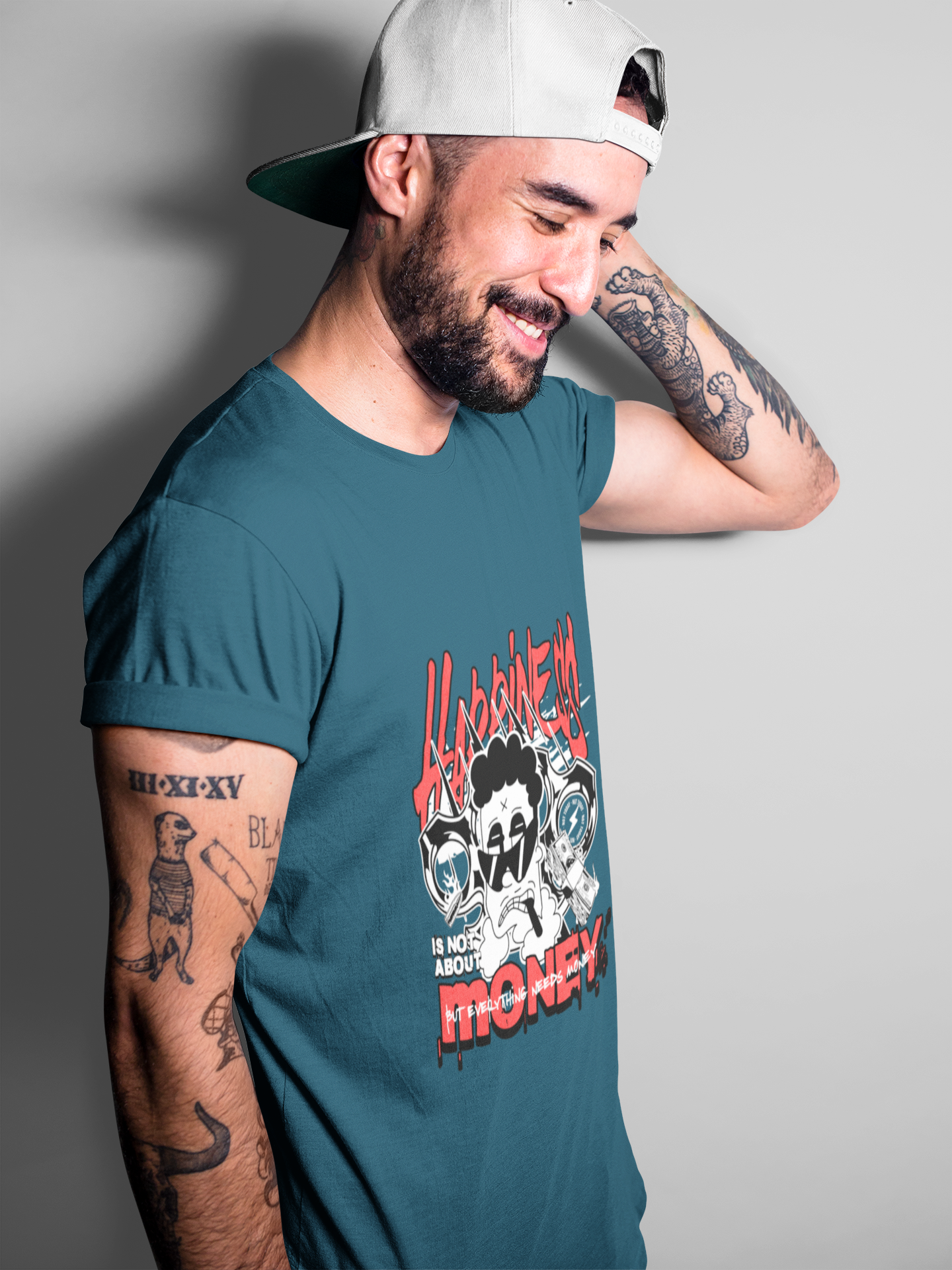 Happiness vs. Money – The Real Struggle Unisex Classic Crew T-Shirt.