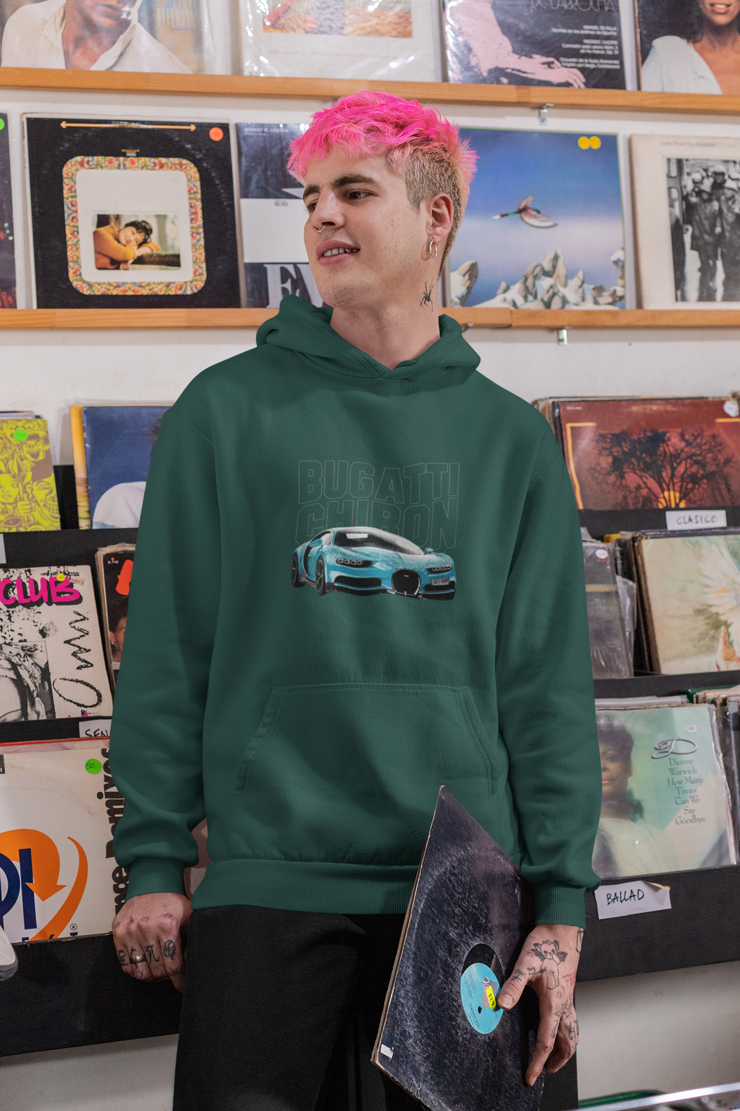 Bugatti Chiron Blueprint Tee – Engineered for Speed Unisex Hoodie.