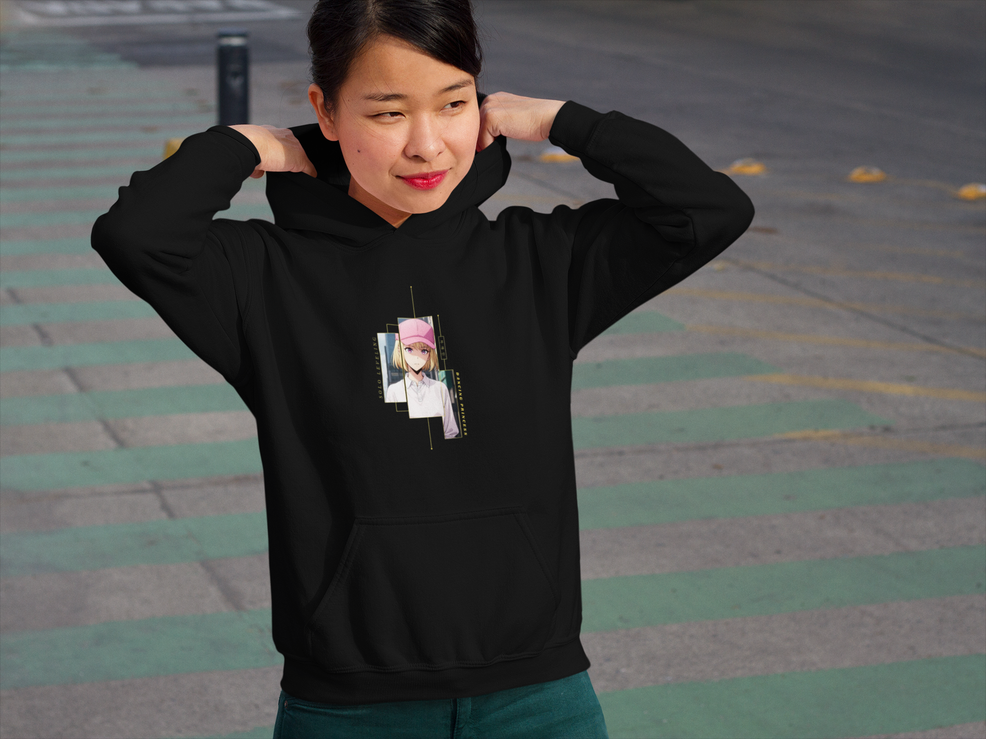 Cha Hae-In – The Blade of Light | Solo Leveling S-Rank Girl Oversized Hoodie.