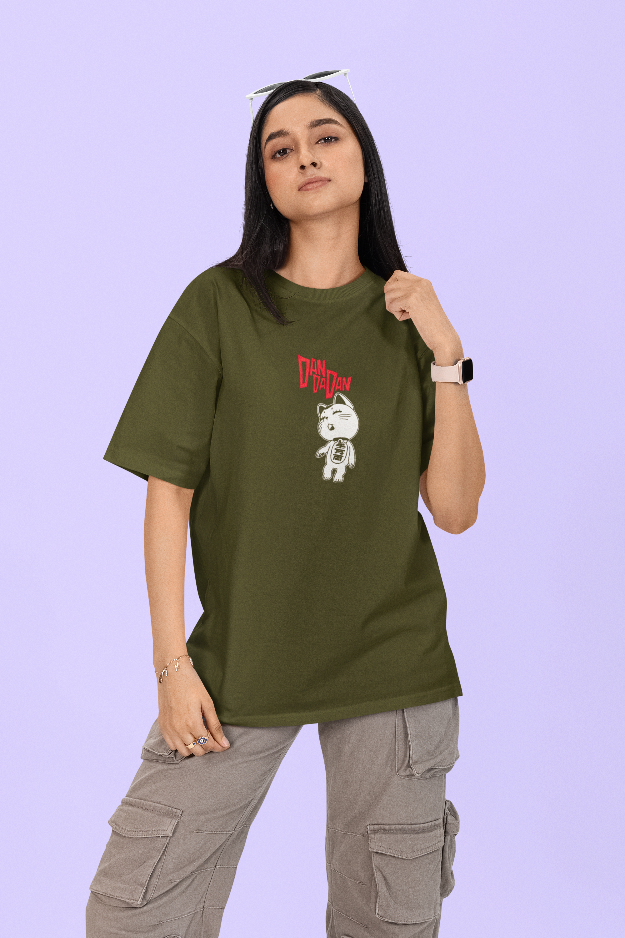 Lucky Cat Uprising – Fortune Street Edition Girls Oversized Classic T-Shirt.