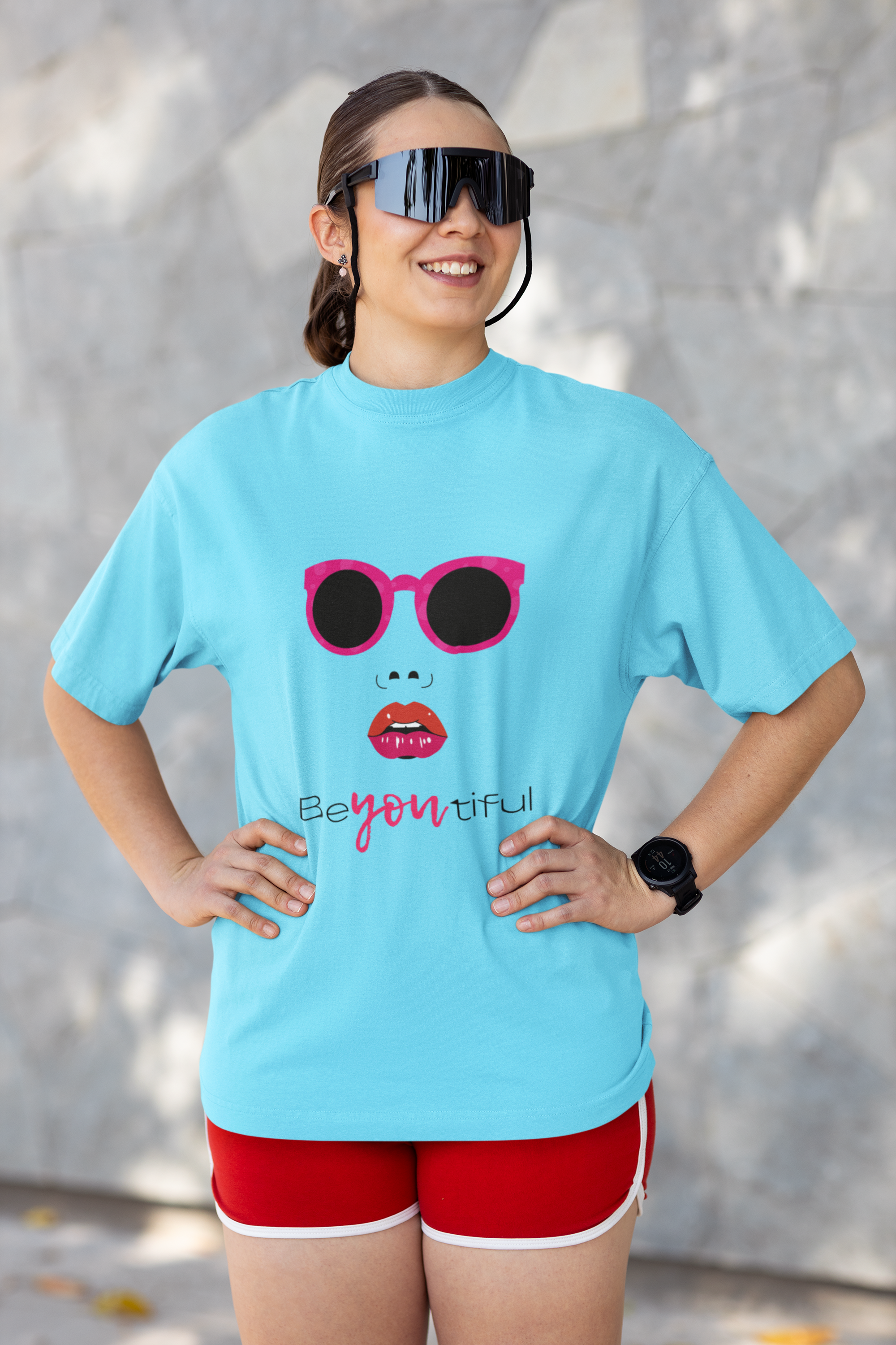 Boldly You" - Empowerment Graphic Girls Oversized Classic T-Shirt.