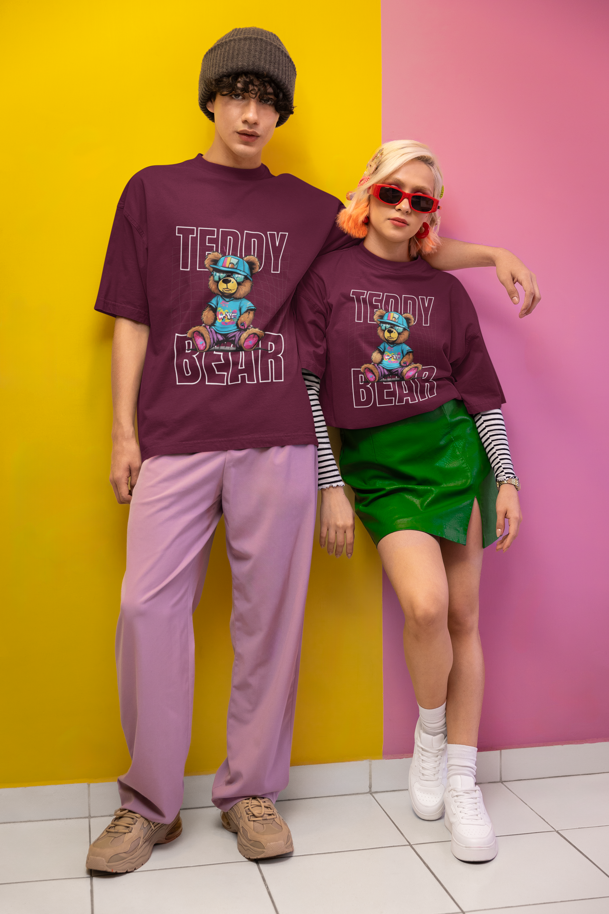 Teddy Vibe – Street Cool Edition Unisex Oversized Classic T-Shirt.