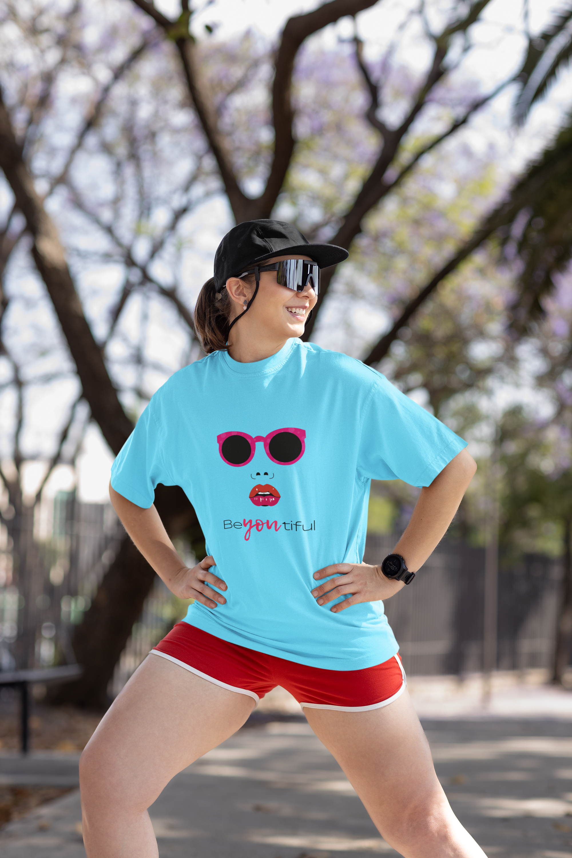 Boldly You" - Empowerment Graphic Girls Oversized Classic T-Shirt.