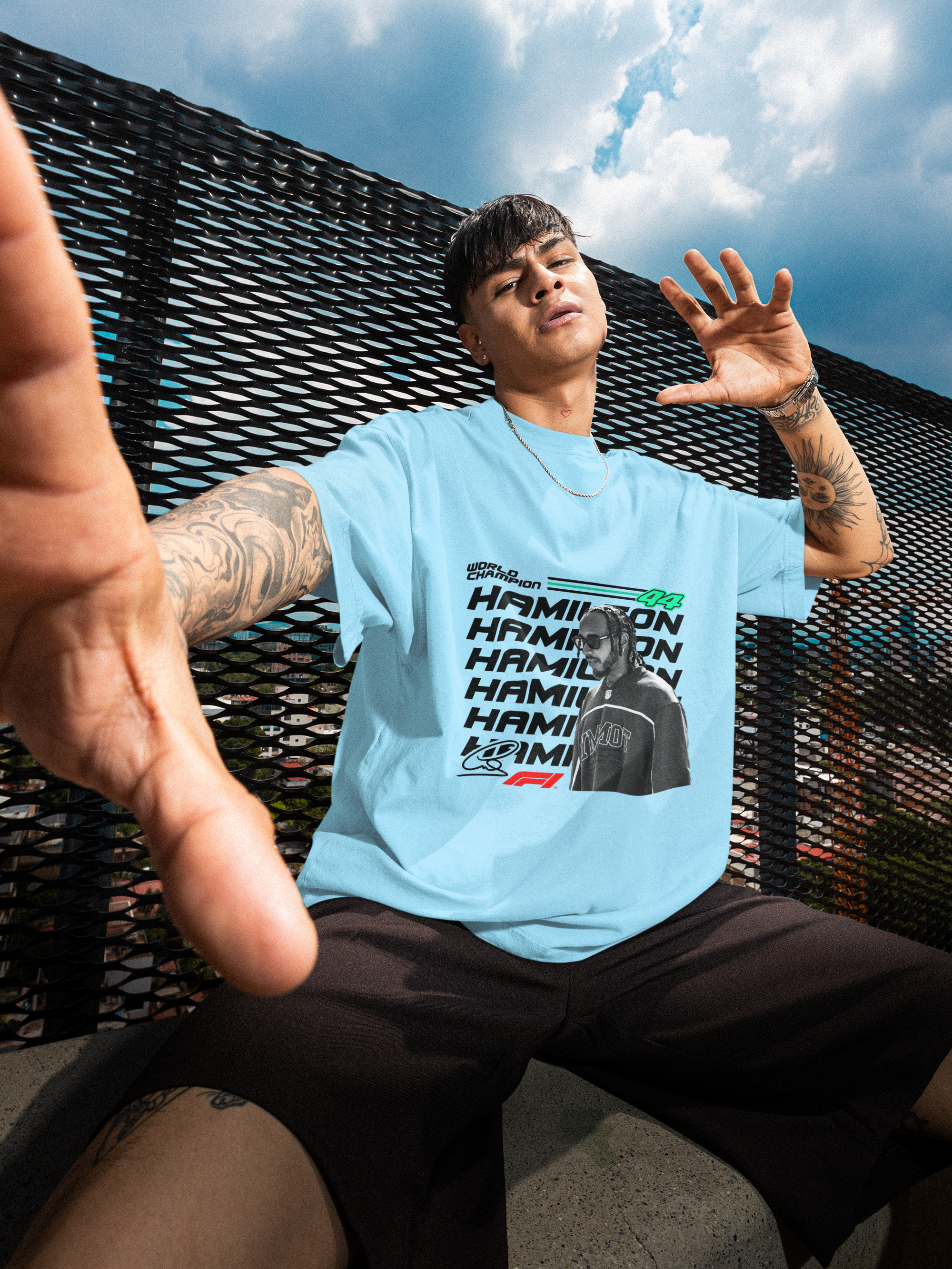 Skyline Swagger – Hamilton Streetwear Unisex Oversized Classic T-Shirt.