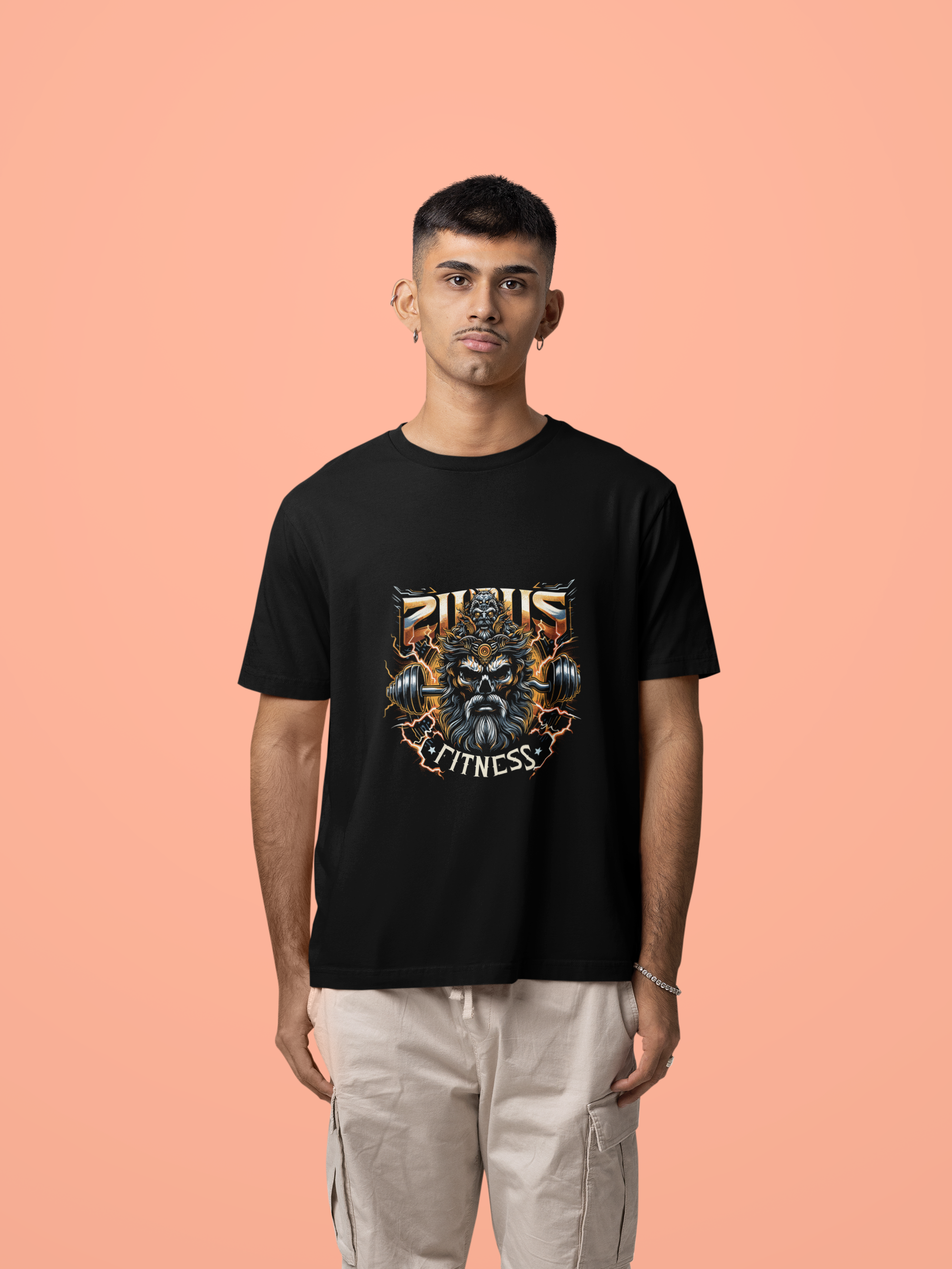 ZEUS FITNESS – God of Strength Tee | Power. Focus. Dominate Unisex Oversized Classic T-Shirt.