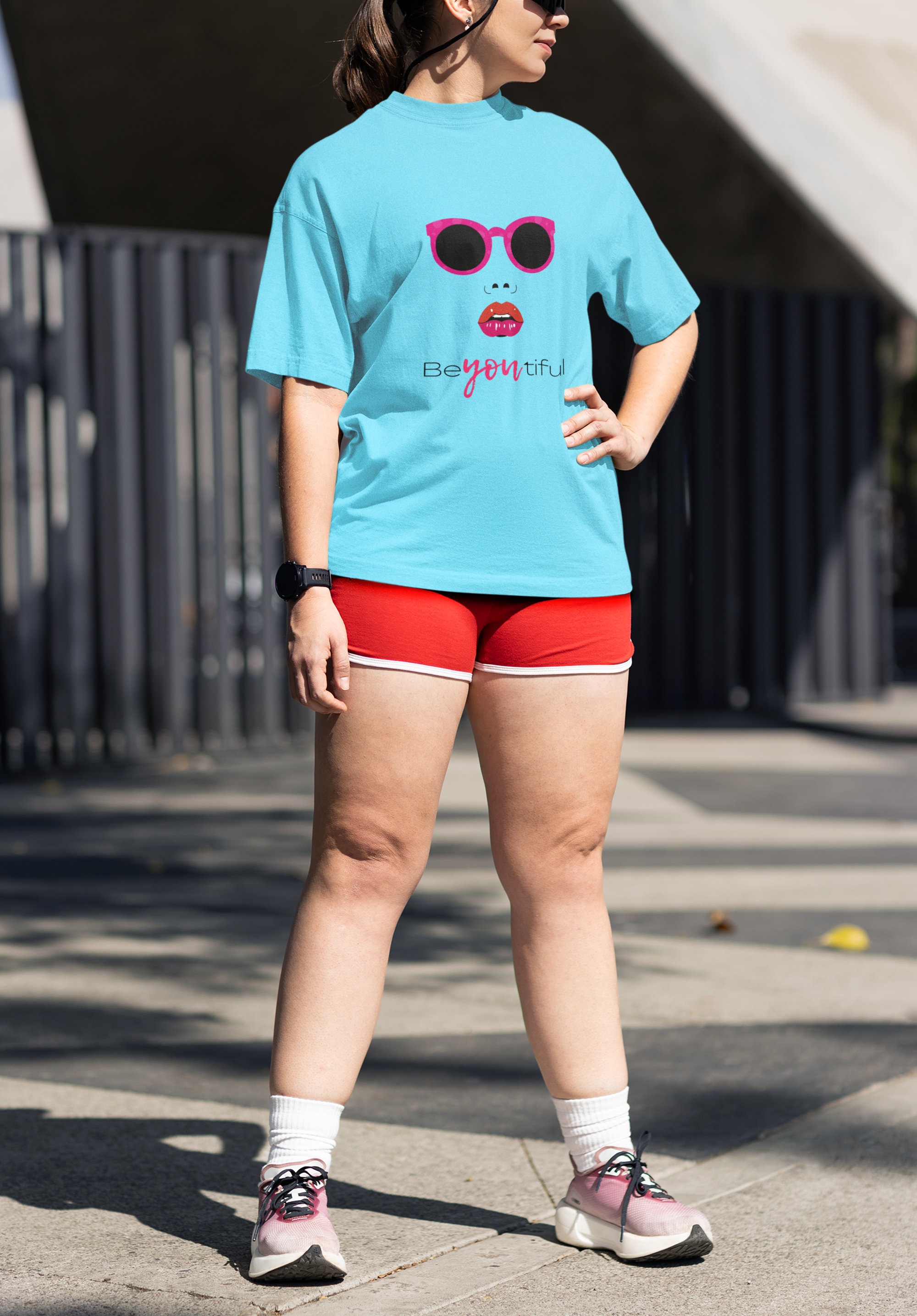 Boldly You" - Empowerment Graphic Girls Oversized Classic T-Shirt.