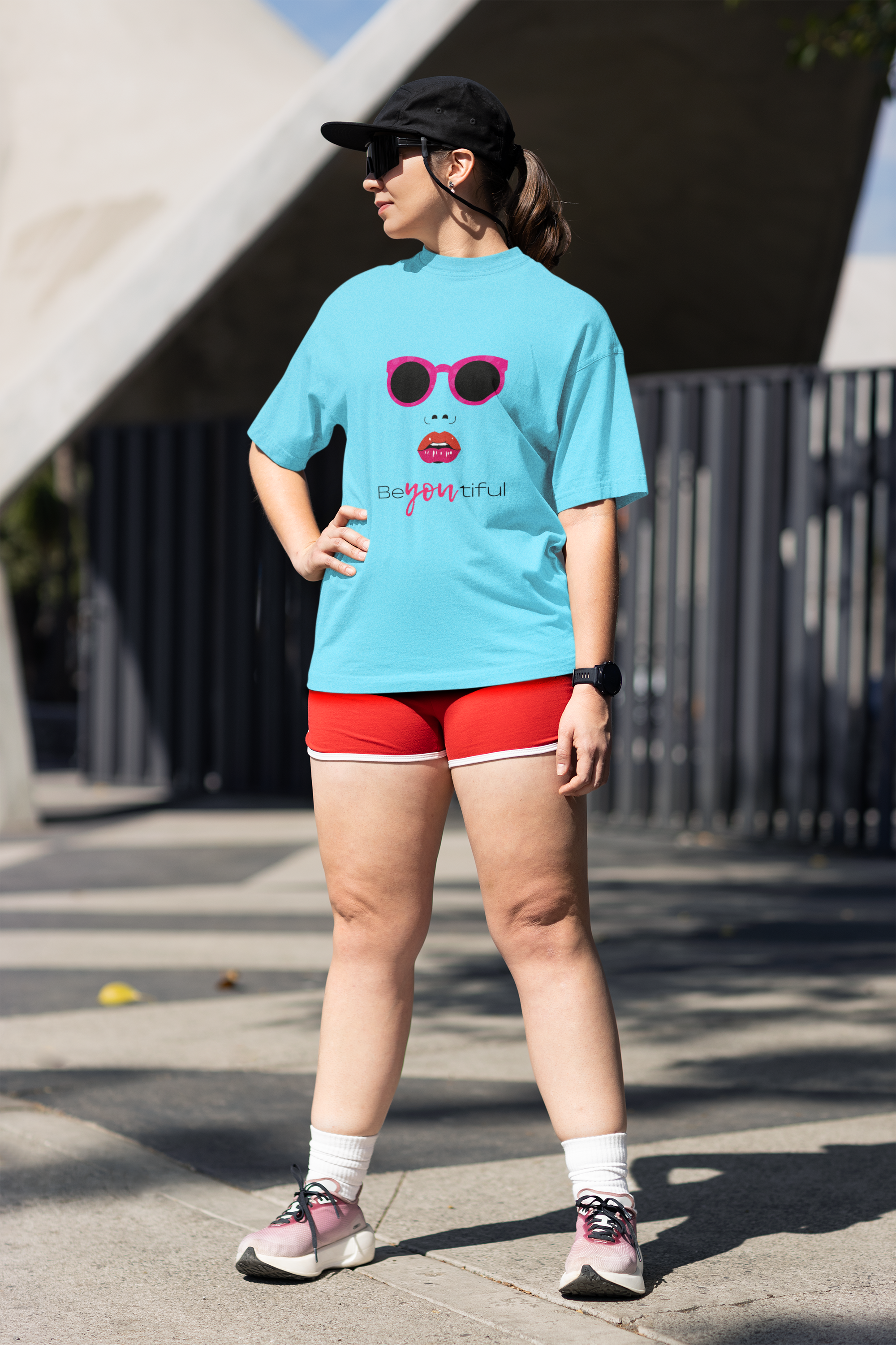 Boldly You" - Empowerment Graphic Girls Oversized Classic T-Shirt.