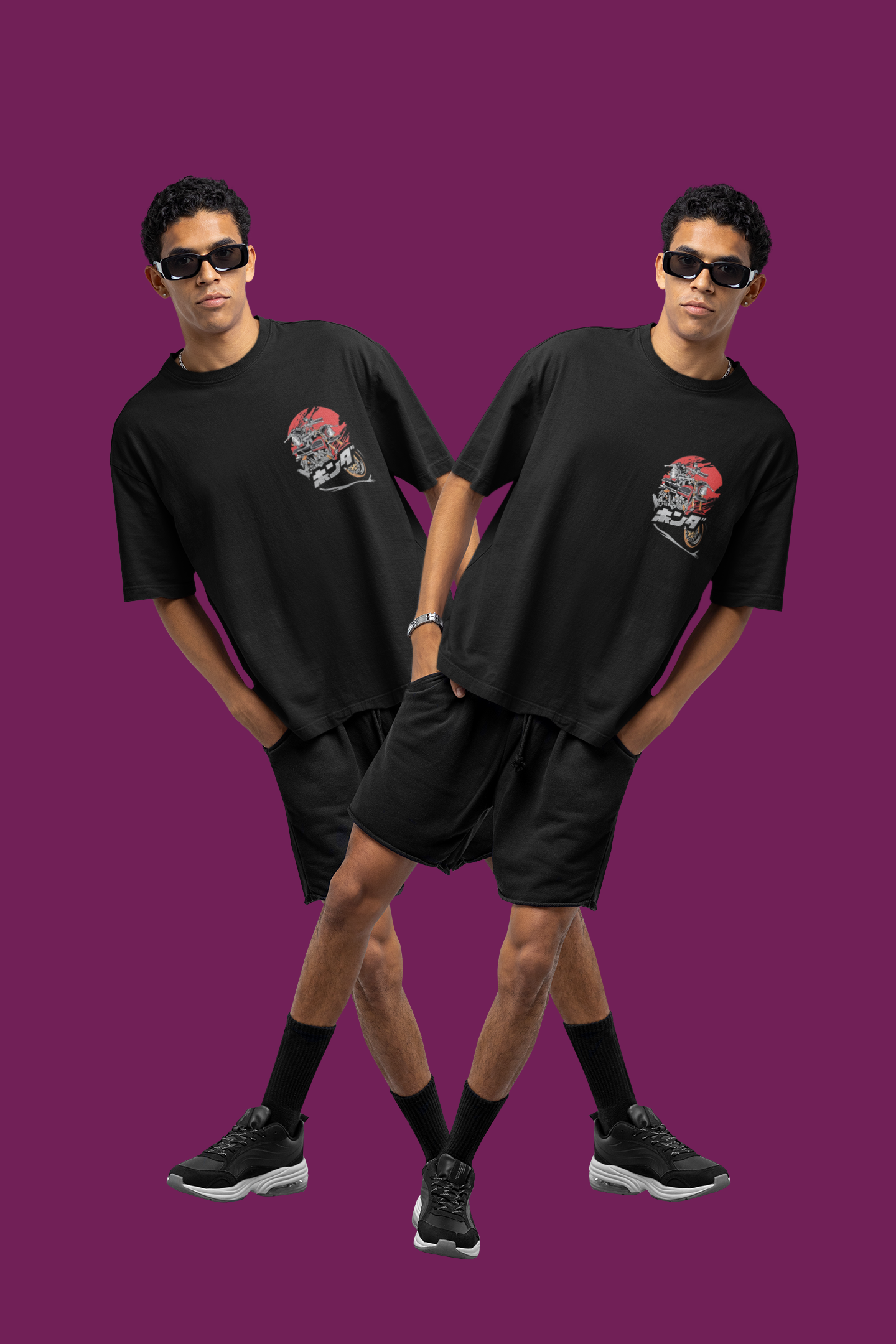 Born in Japan. Built for Legends Unisex Oversized Standard T-Shirt.