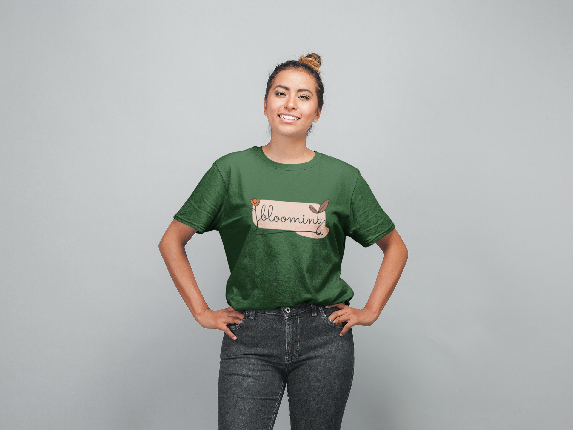 BLOSSOMS – The Timeless Bloom Girls Oversized Classic T-Shirt.