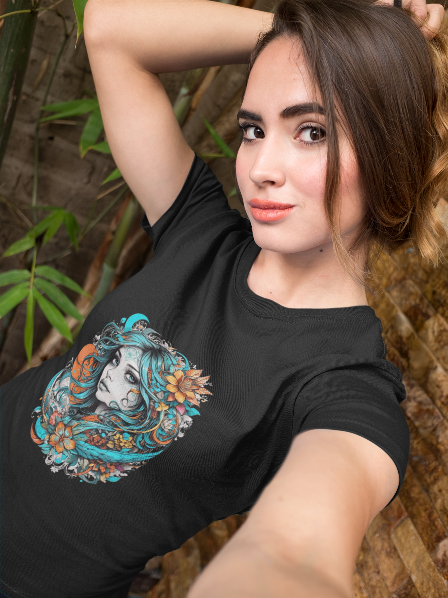 The Ethereal Bloom Girls Classic Crew T-Shirt.