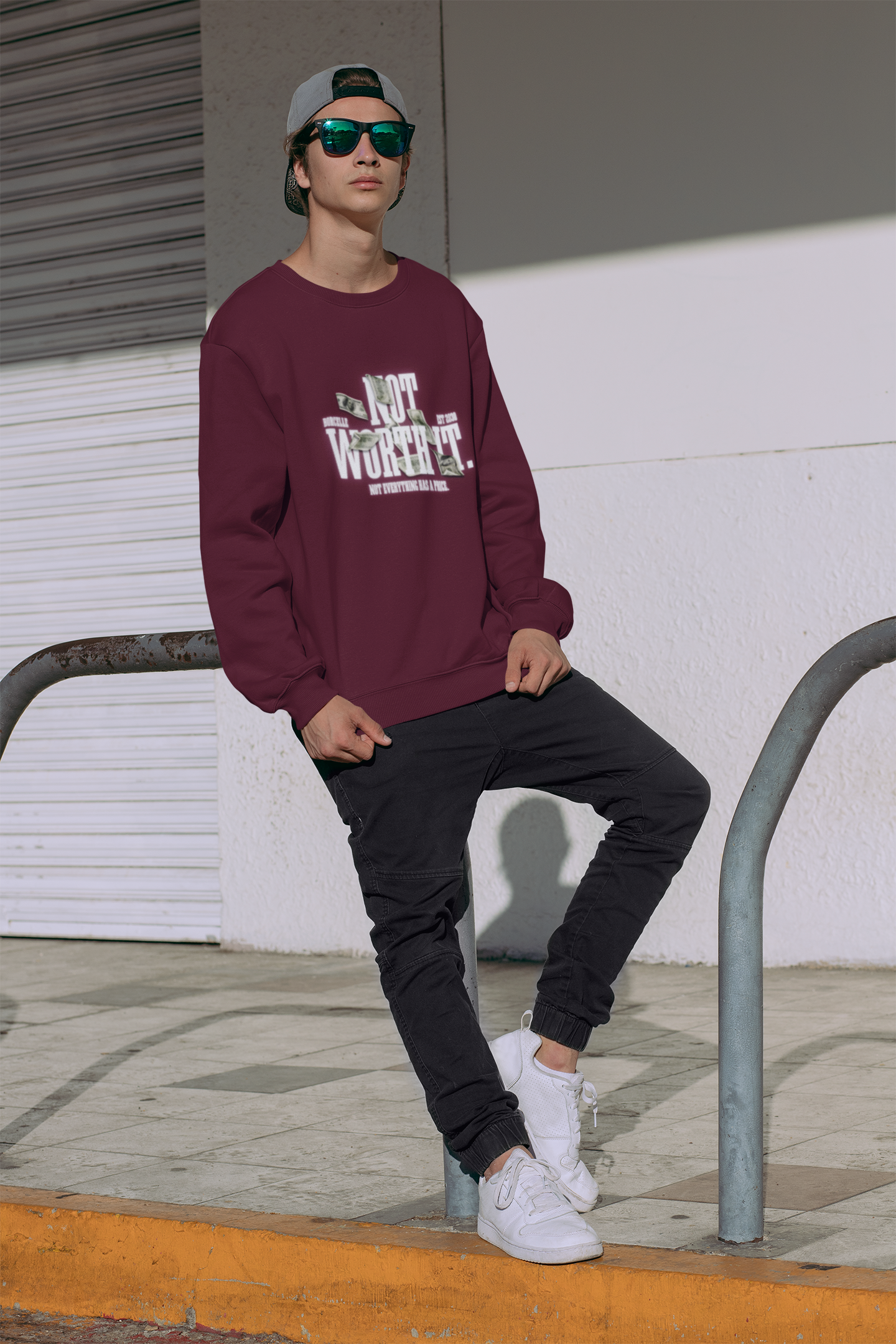 Not Worth It – Reality Check Edition Unisex Sweatshirt.