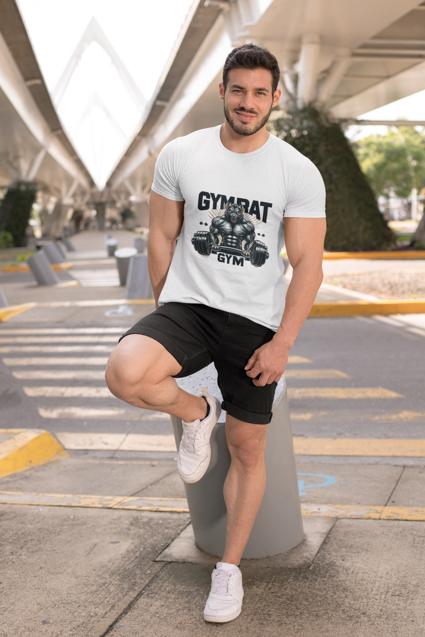 Alpha GymRat – Unleash the Beast Unisex Classic Crew T-Shirt.