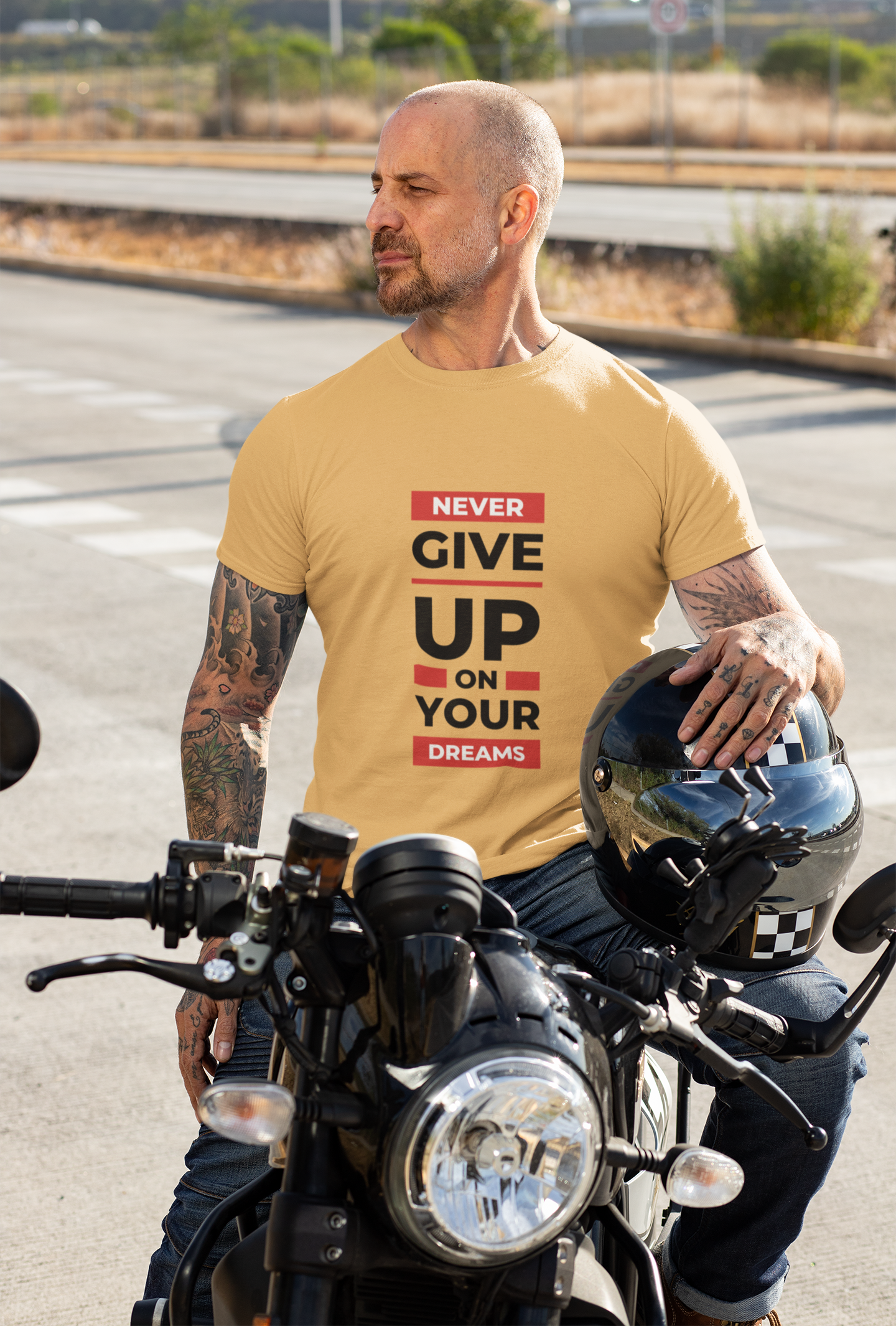 'Never Stop Dreaming' Unisex Classic Crew T-Shirt.