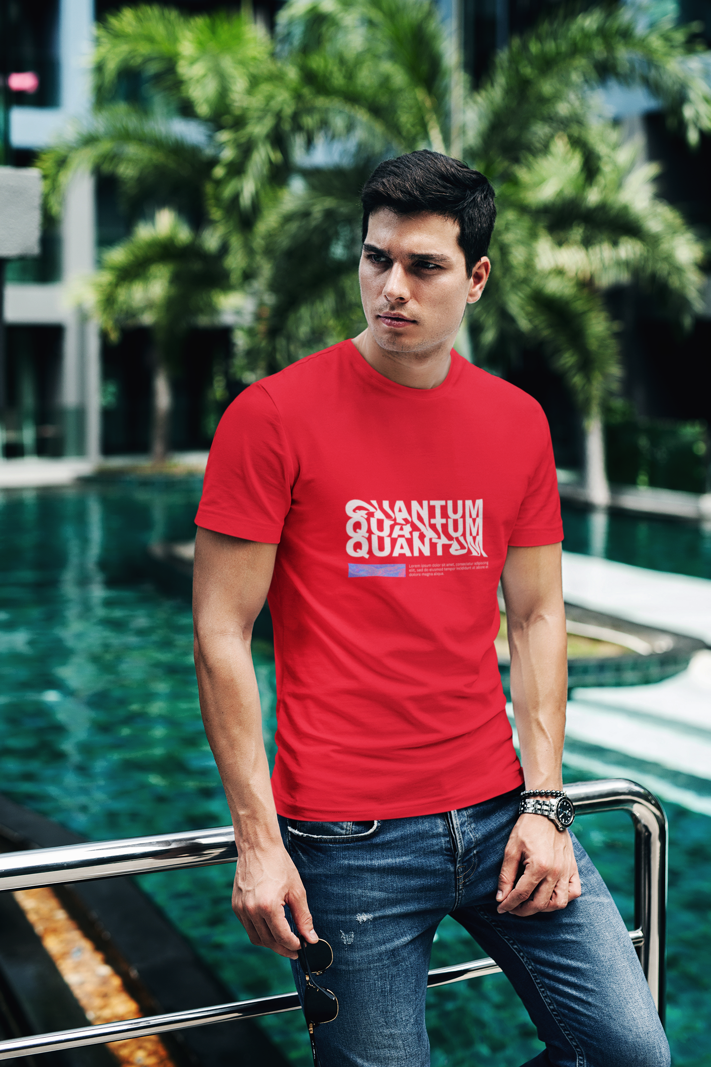 Quantum Drift – Beyond Dimensions Unisex Classic Crew T-Shirt.