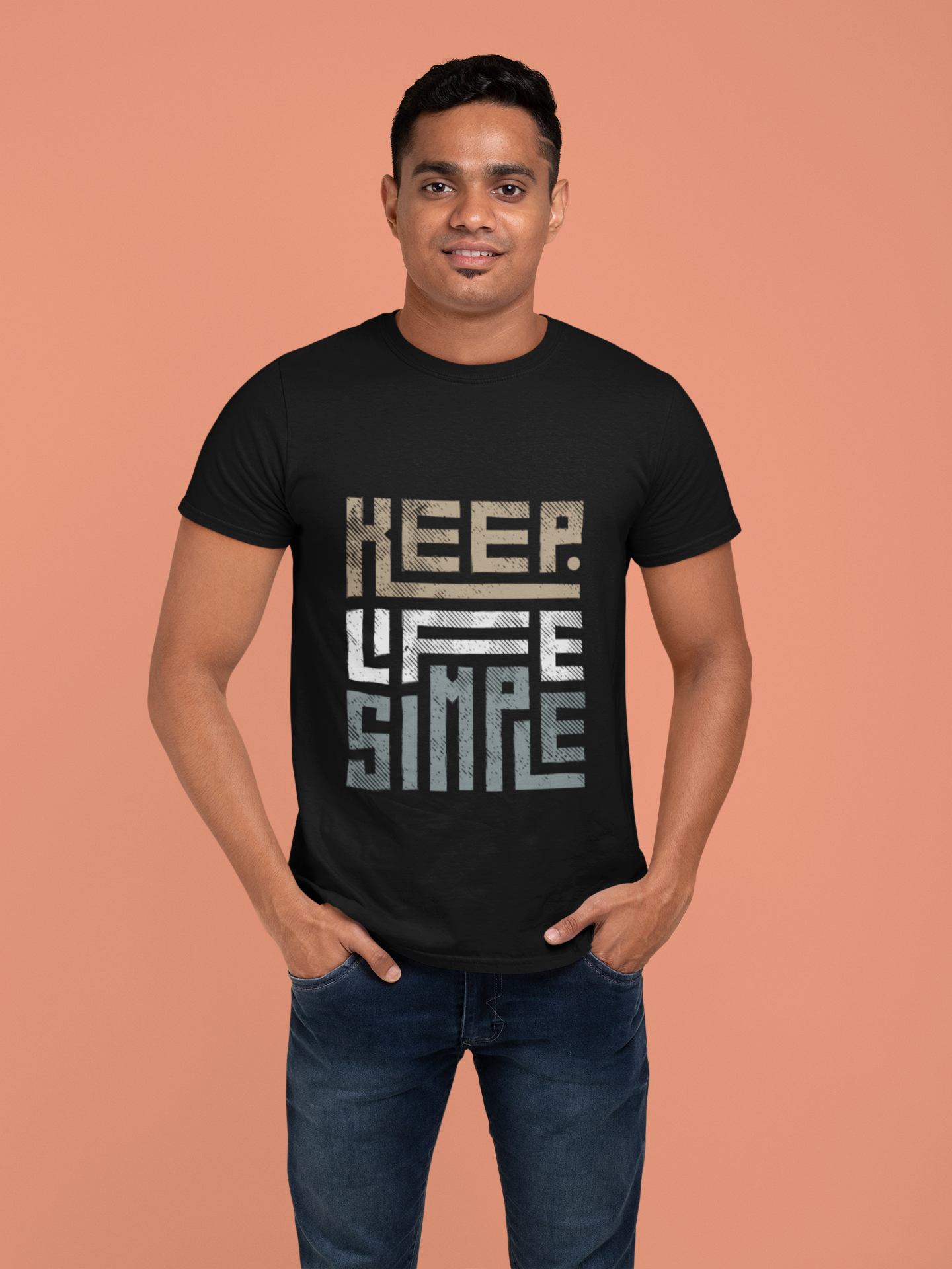 Keep Life Simple – Minimalist Inspiration Unisex Classic Crew T-Shirt.
