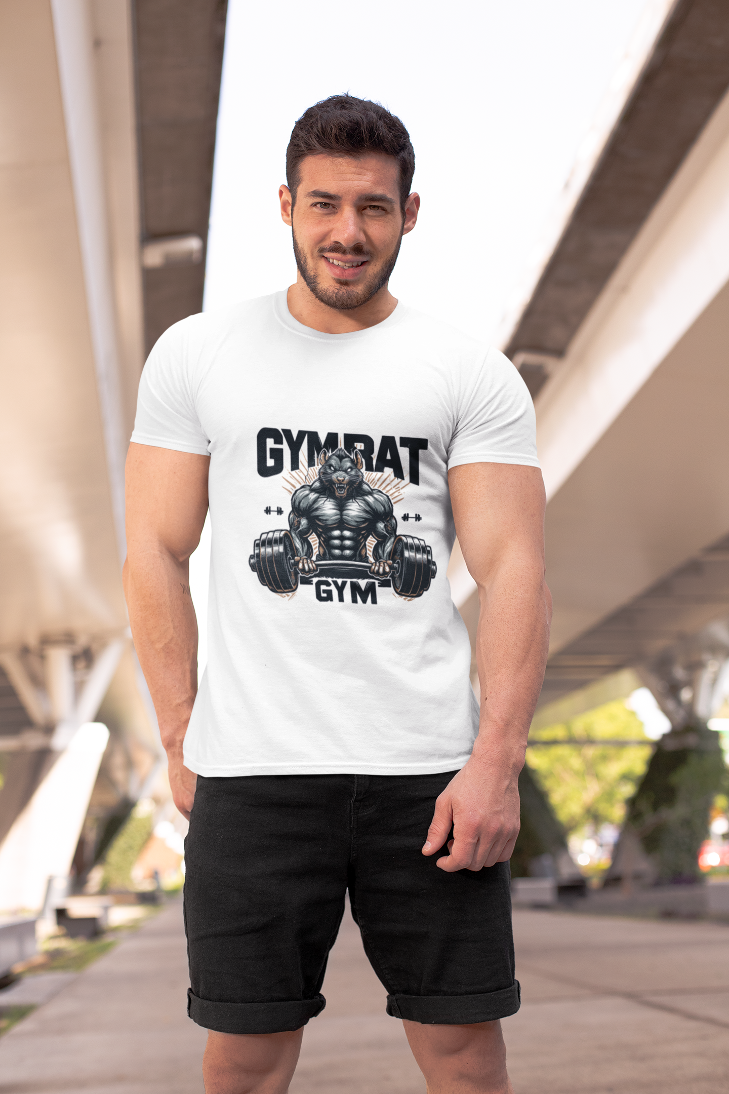 Alpha GymRat – Unleash the Beast Unisex Classic Crew T-Shirt.