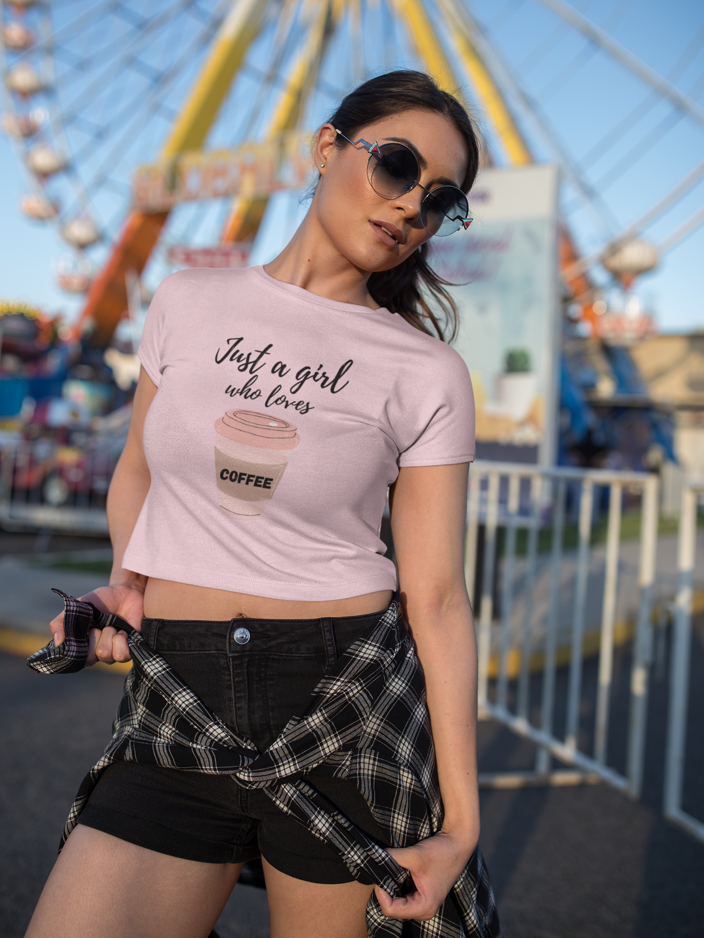 Fueled by Coffee & Good Vibes Crop Top.