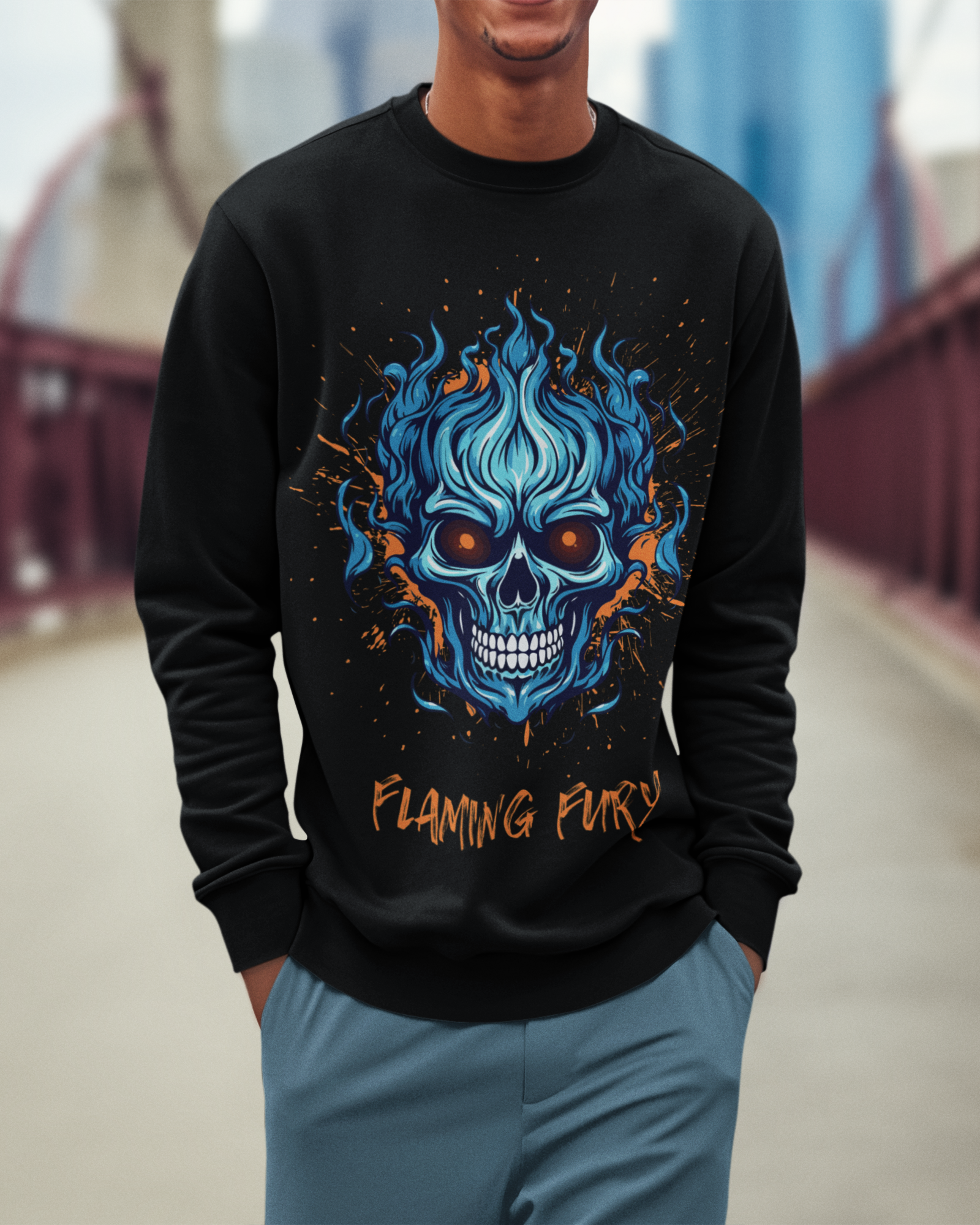 Flaming Fury – The Soul Igniter Unisex Sweatshirt.