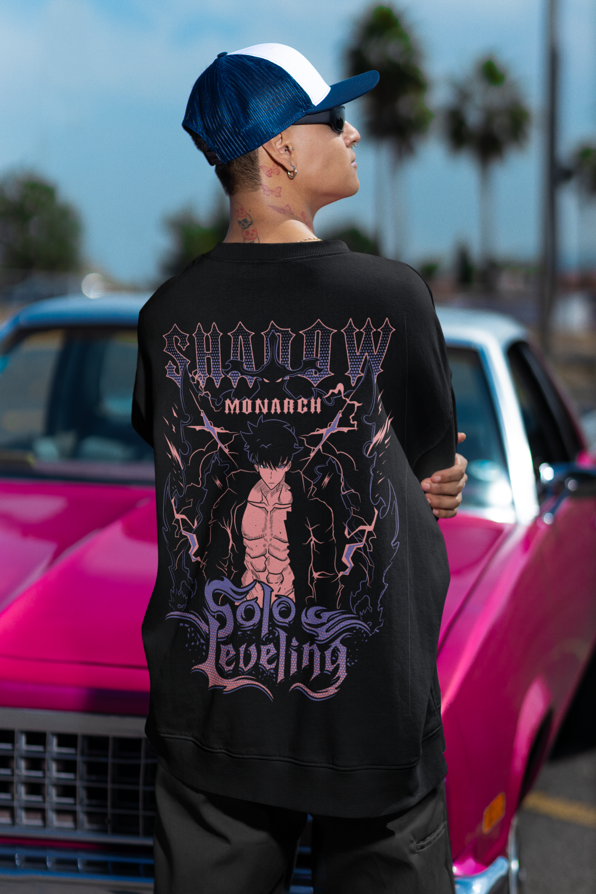 Shadow Monarch Aura – Solo Leveling Unisex Sweatshirt.