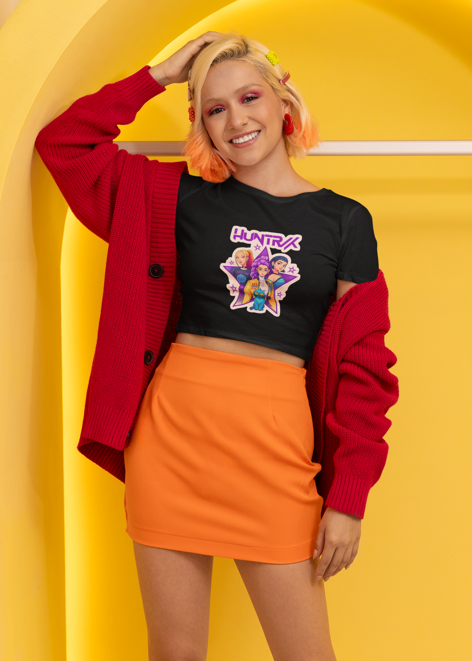 HUNTRIX – The Power Within Girls Crop Top.