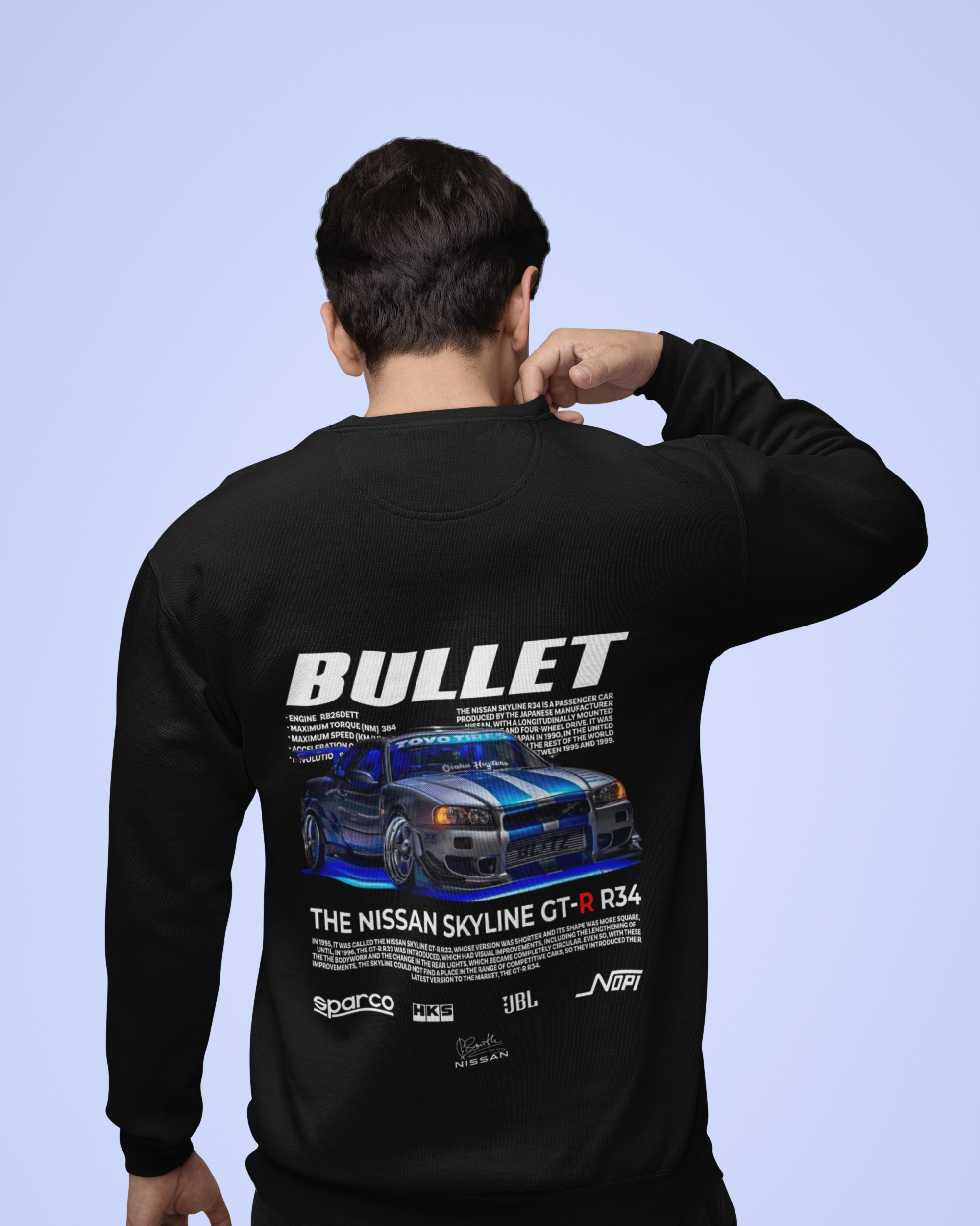Bullet R34 – The Legend Lives Unisex Sweatshirt.