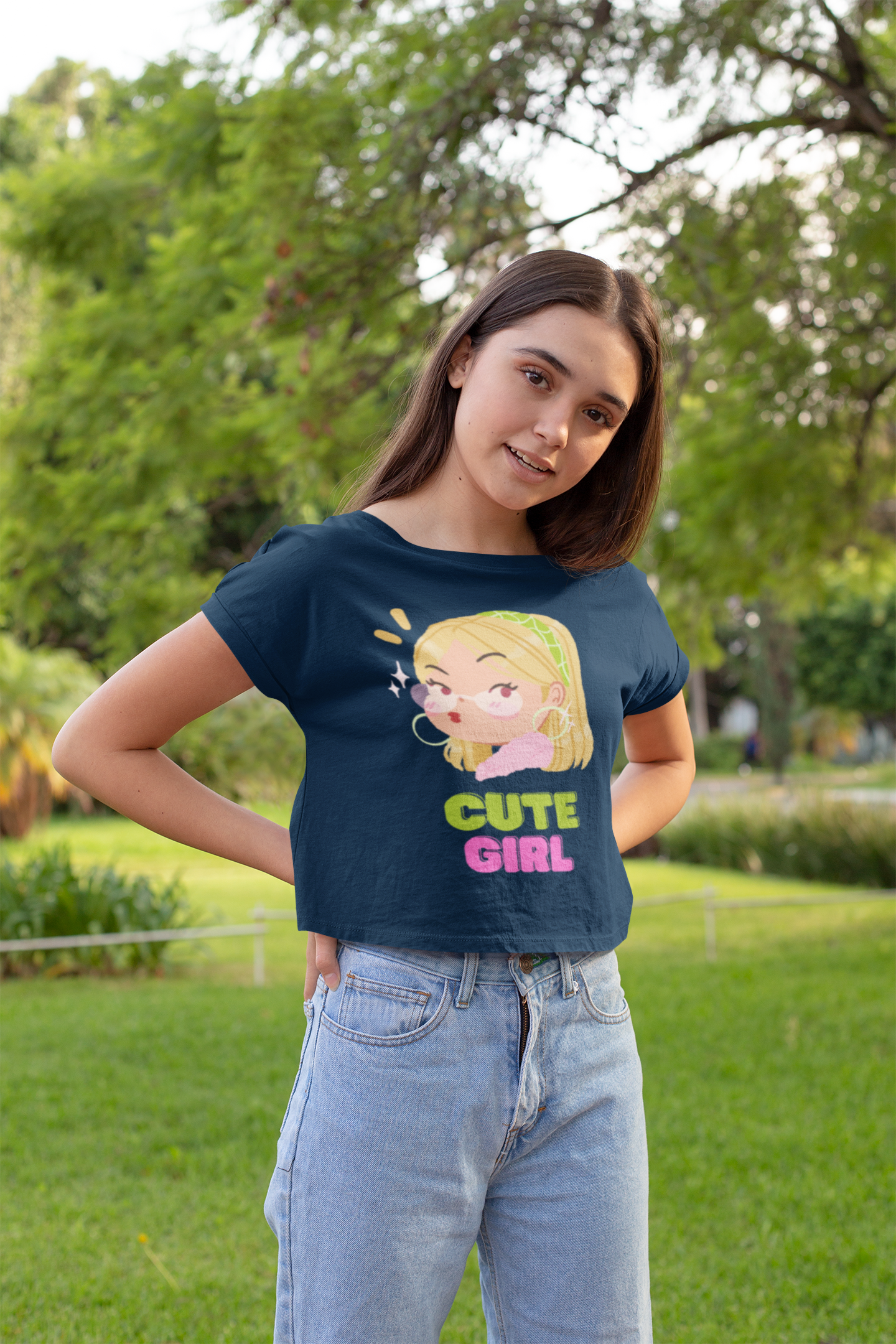 Cute Girl Vibes – The Confidence Crop Top.