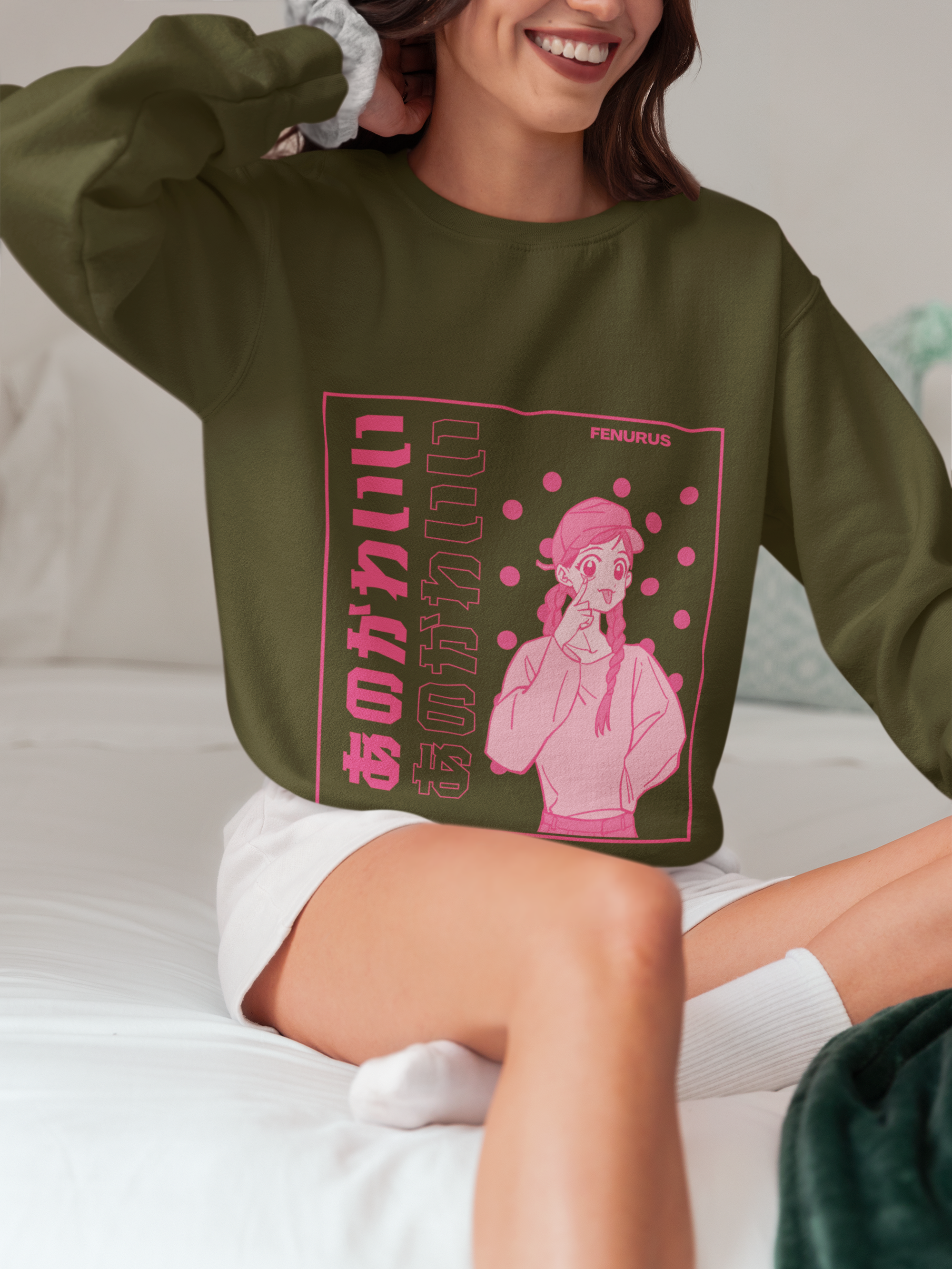 Pink Pop Power Girls Sweatshirt.