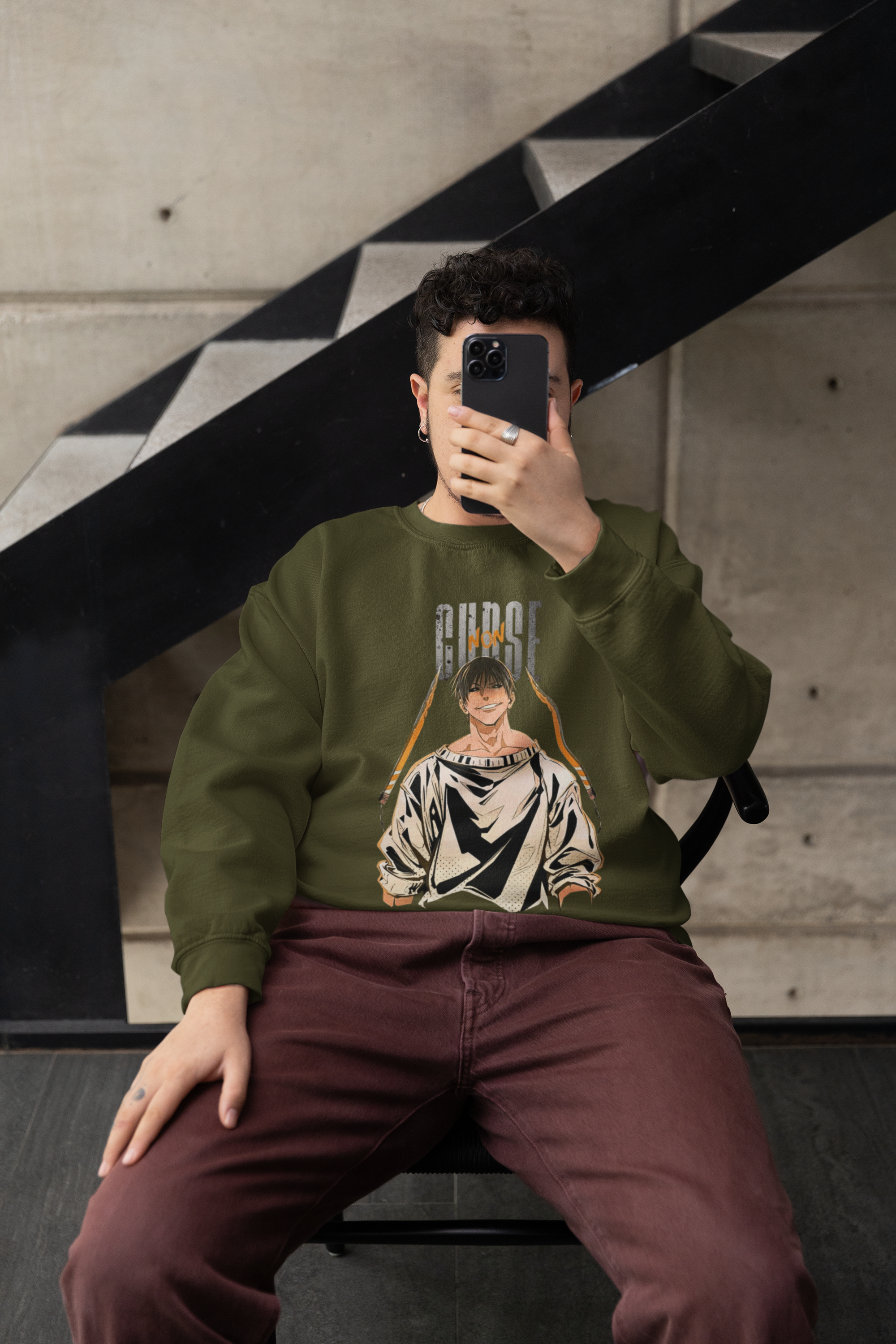 Non Curse – The Rebel Spirit Unisex Sweatshirt.