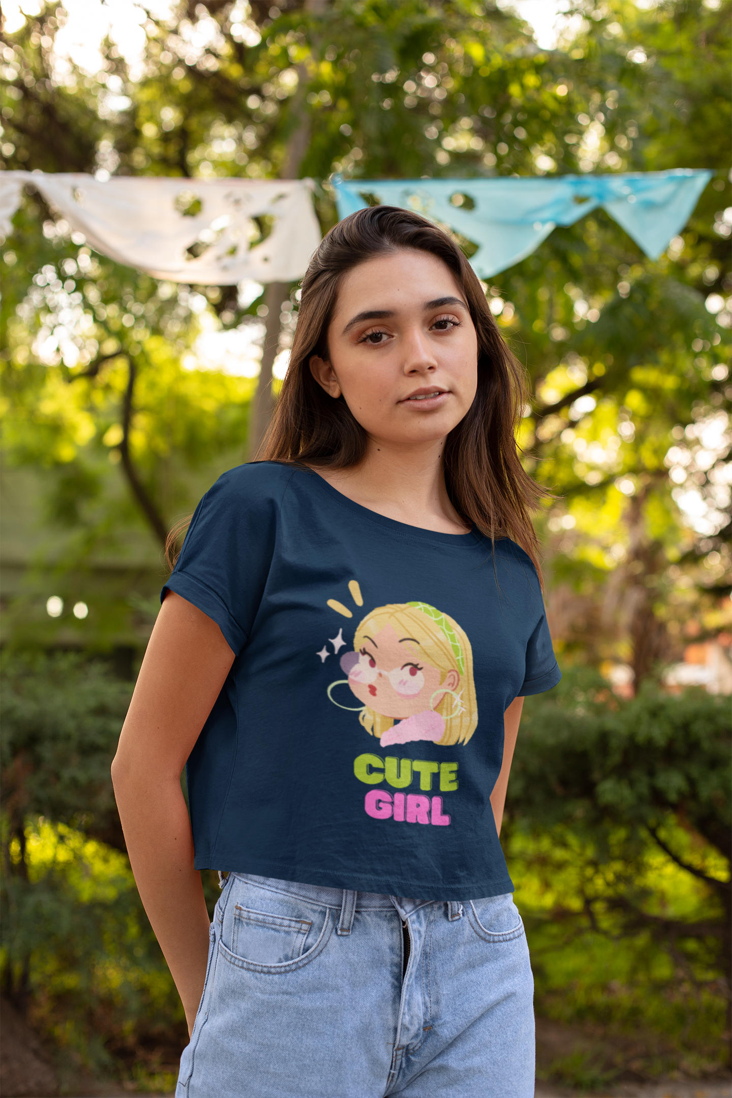 Cute Girl Vibes – The Confidence Crop Top.
