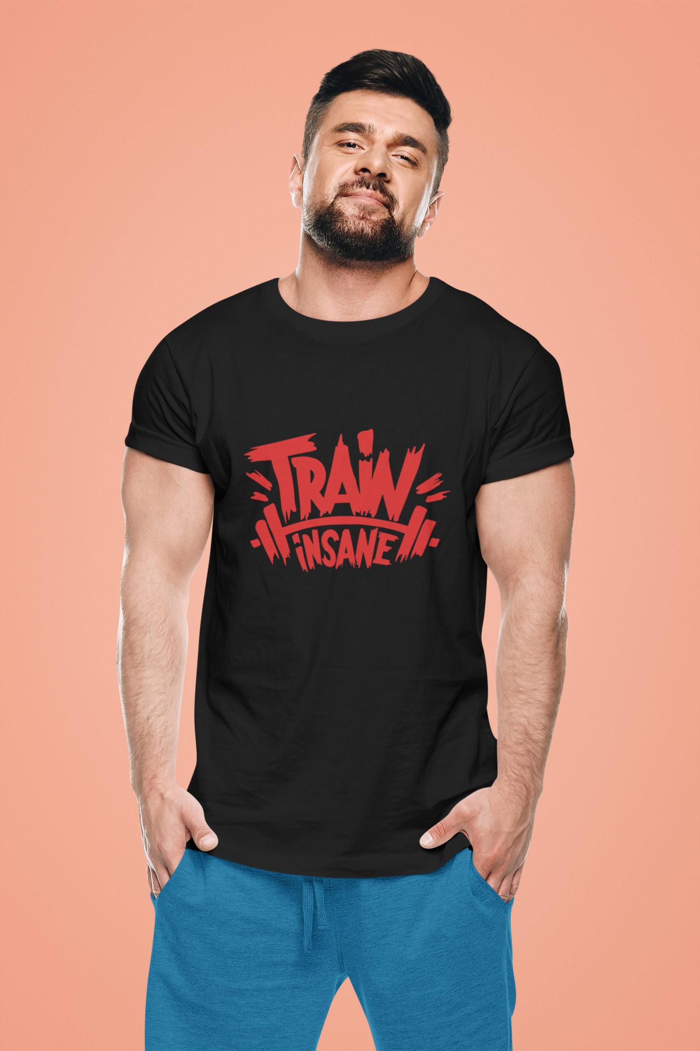 Train Insane — No Limits Gym Unisex Classic Crew T-Shirt.