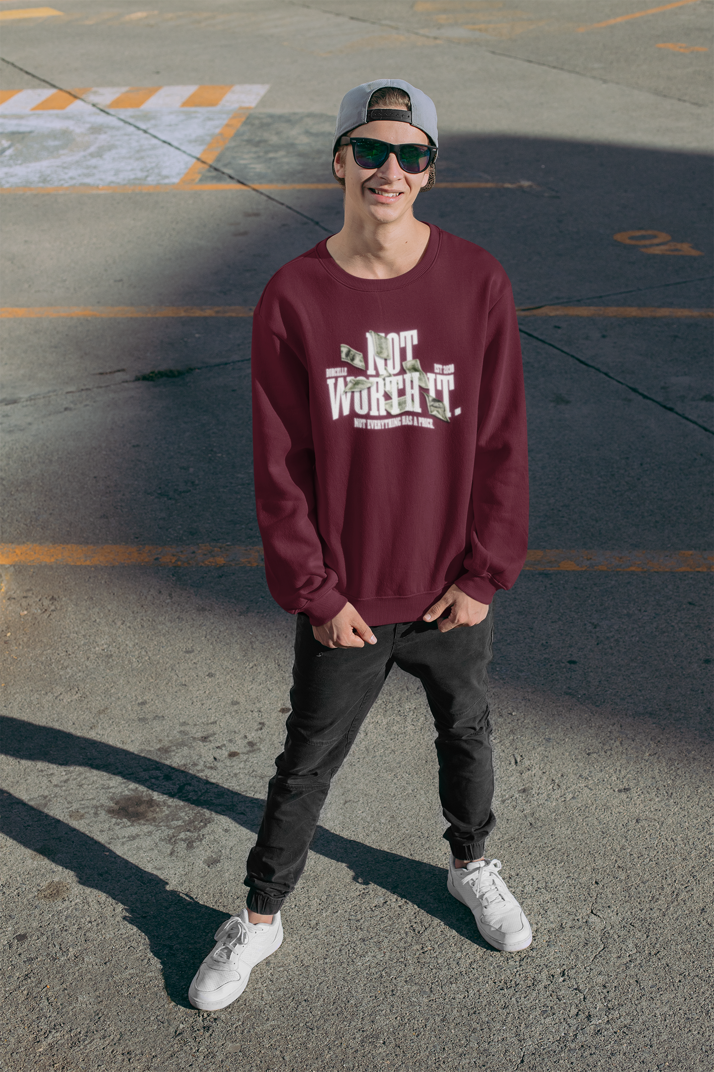 Not Worth It – Reality Check Edition Unisex Sweatshirt.