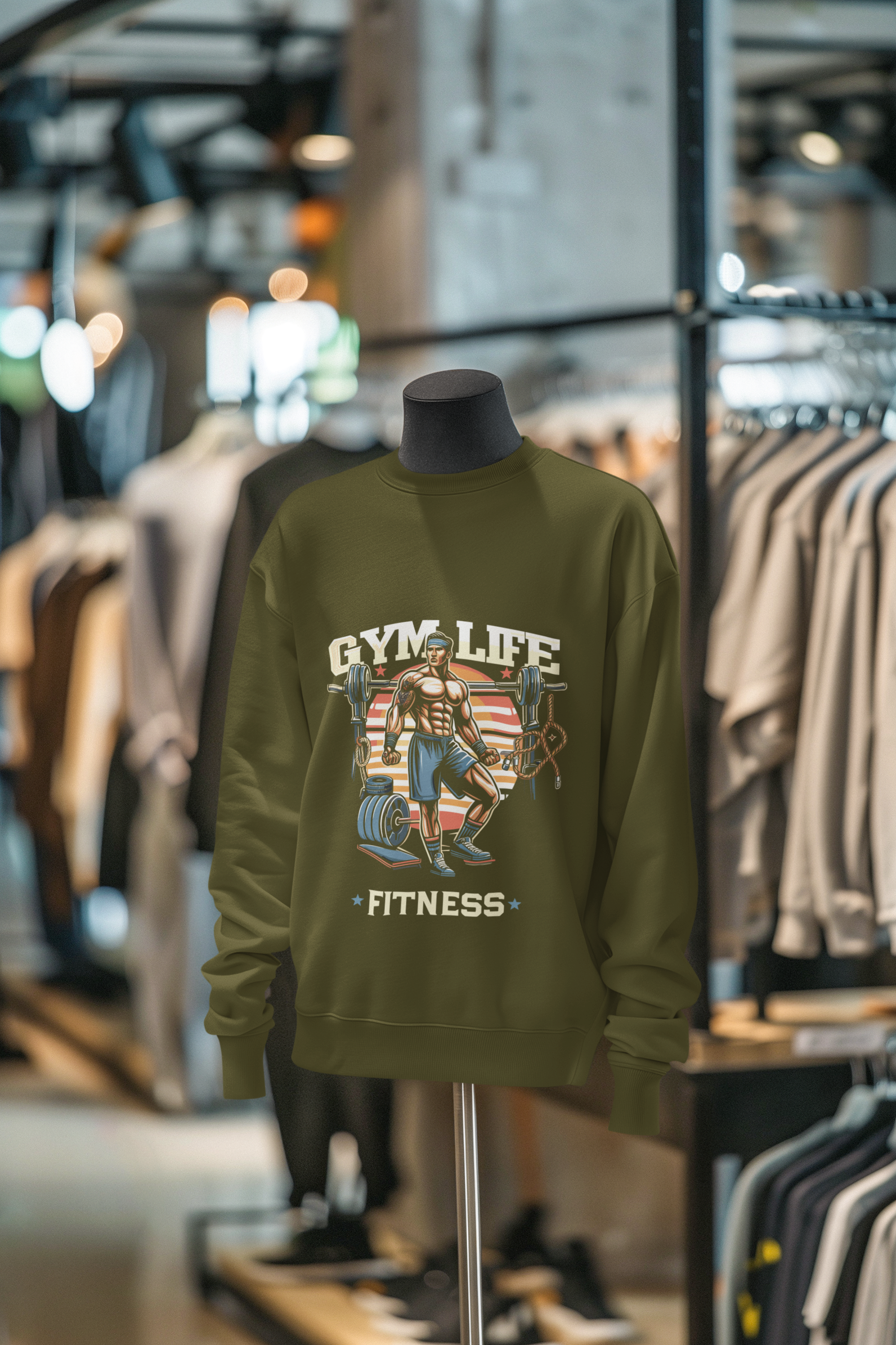 Iron Will – Gym Life Edition” Unisex Sweatshirt.