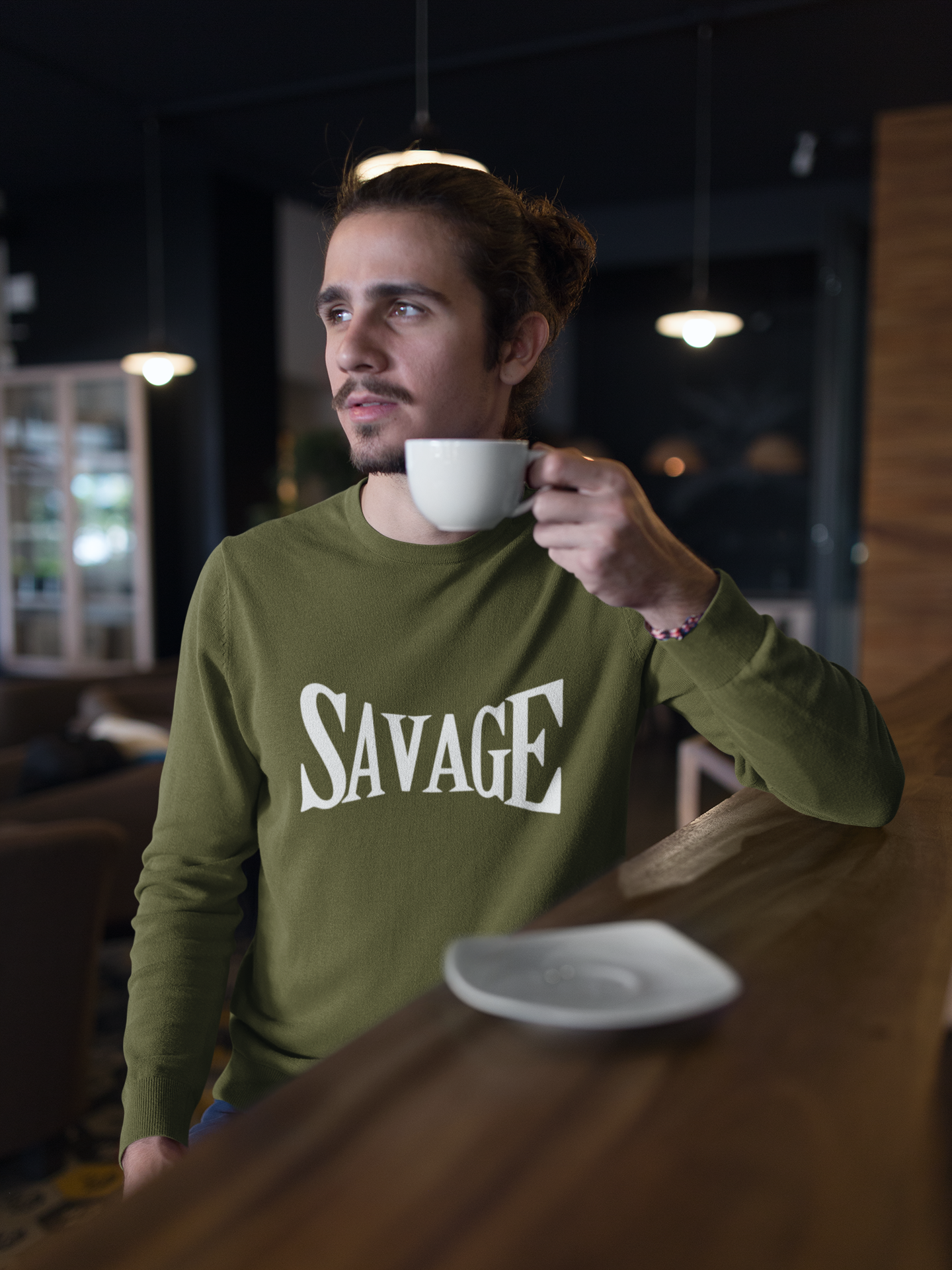 The "Stay Savage" Arch Logo Unisex Sweatshirt | Bold & Unapologetic.