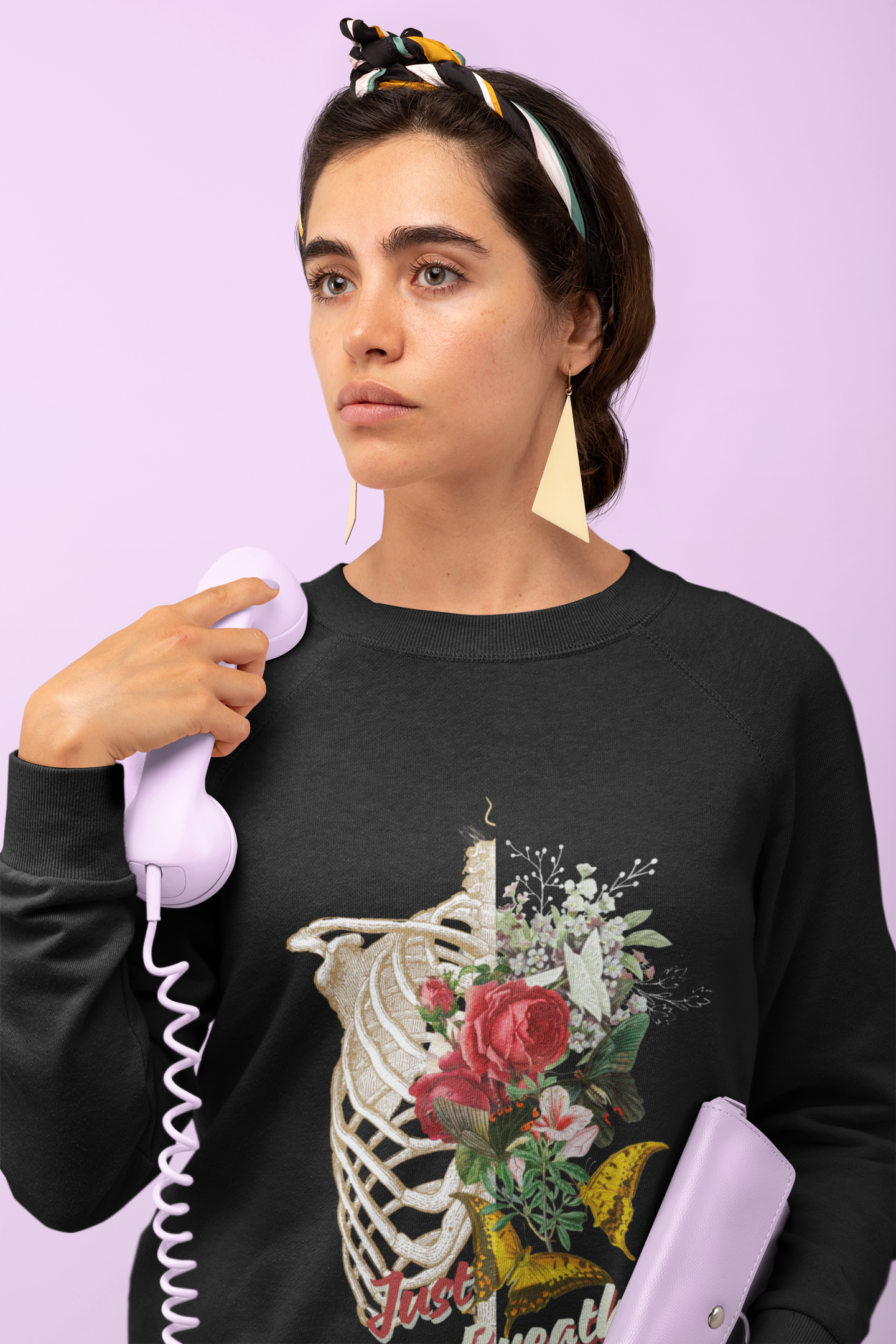 Just Breathe – Bloom Within Girls Sweatshirt.