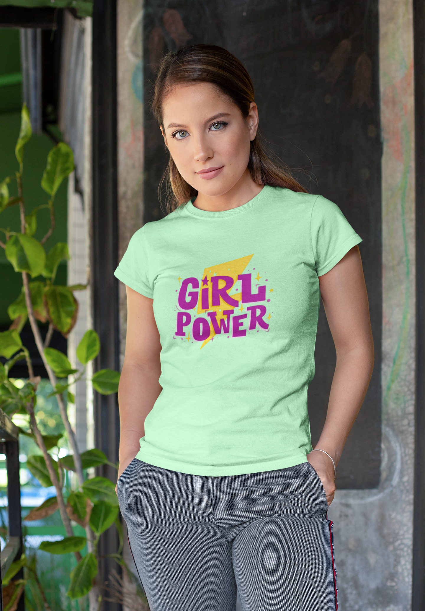 Girl Power – The Lightning Bold Girls Classic Crew T-Shirt.